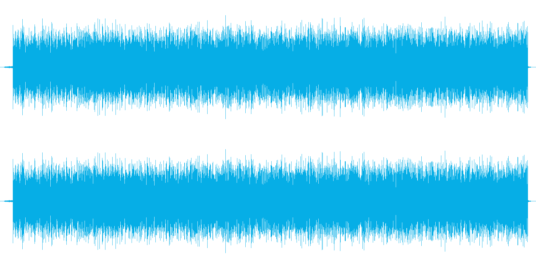 ザーッ、というホワイトノイズですの再生済みの波形