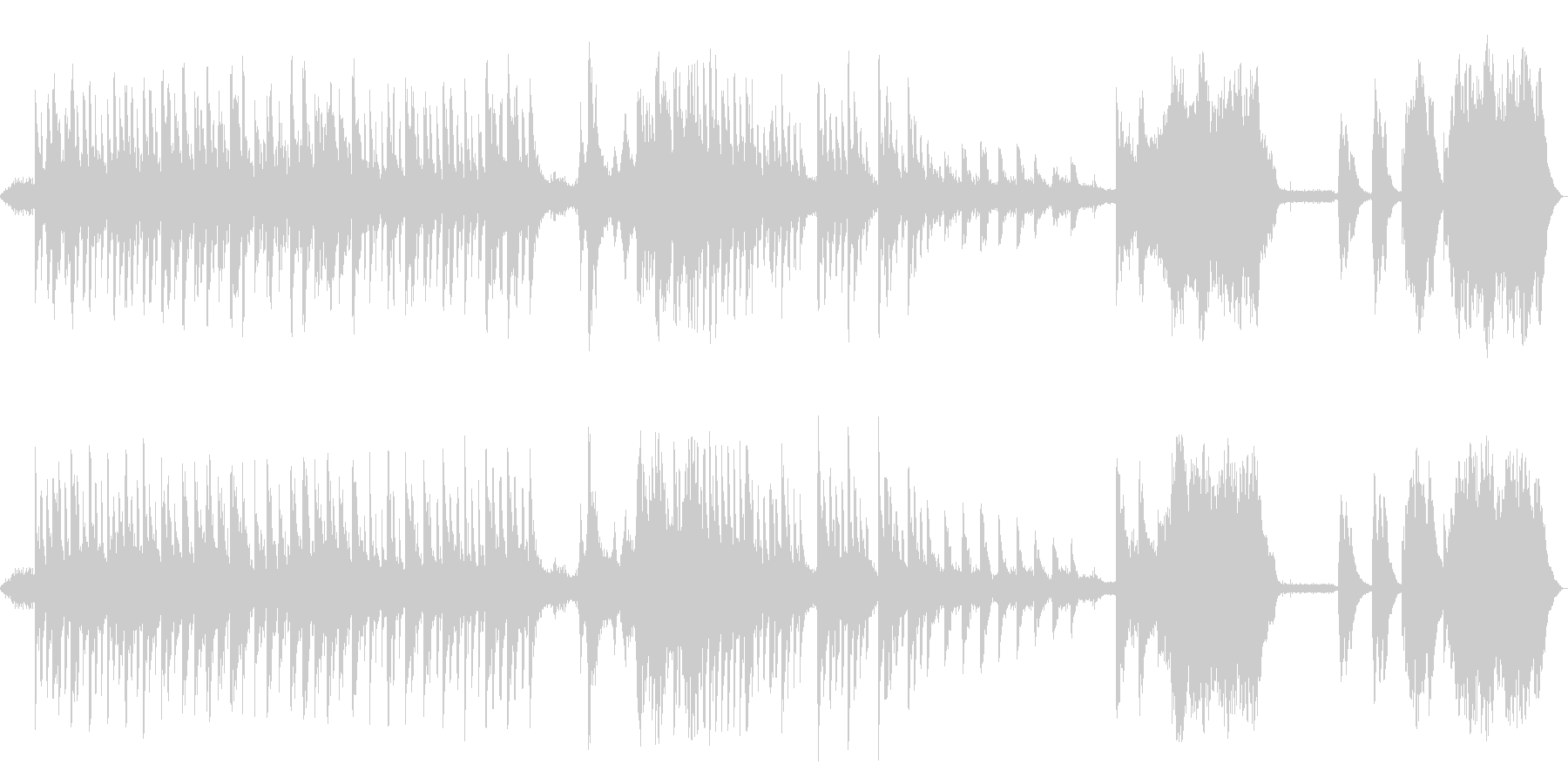 控えめに響く、澄んだ音色のピアノの未再生の波形