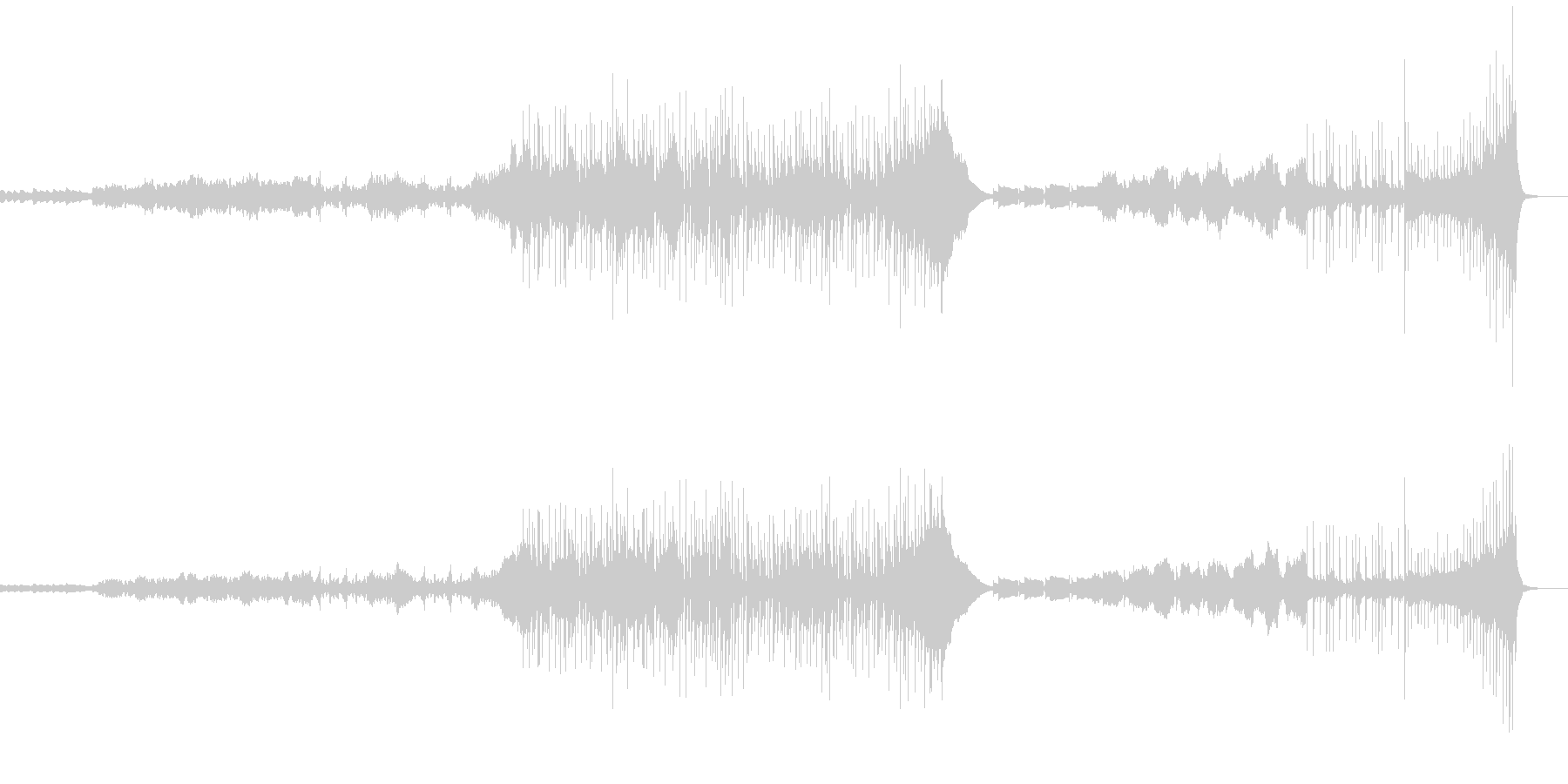 管弦楽器の音を使用した緊張感のあるBGMの未再生の波形