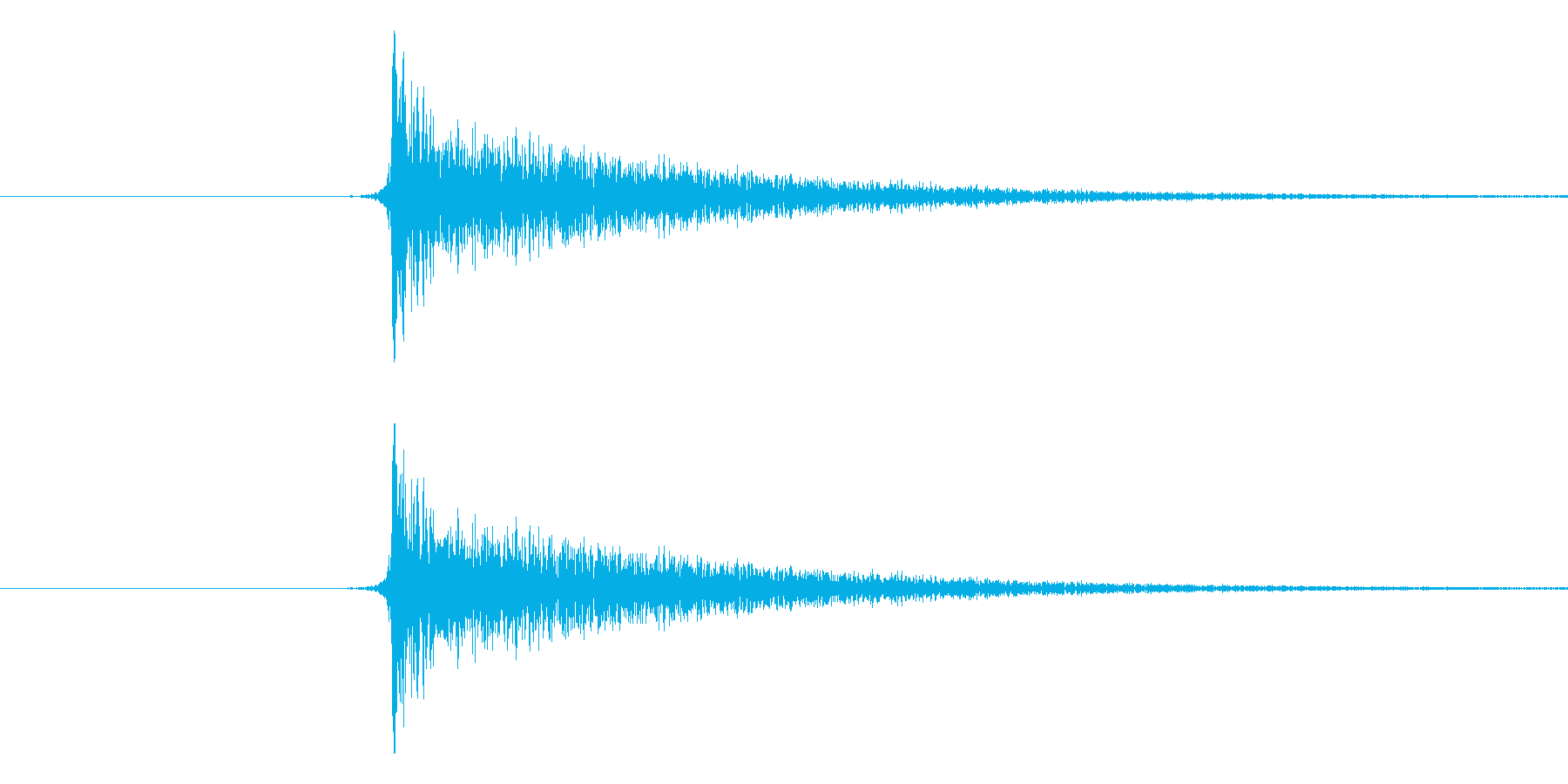 パチンという音です。将棋の駒音などにど…の再生済みの波形
