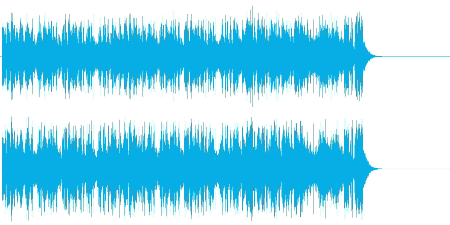 はつらつ気分のポップ(サビ~エンド)の再生済みの波形