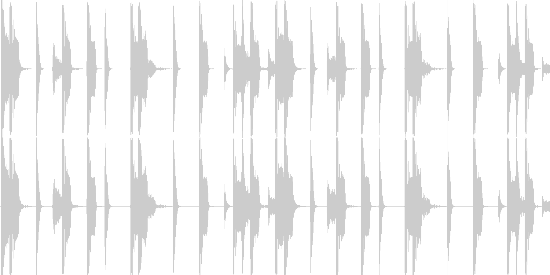 ヒップホップを感じる楽曲です。の未再生の波形