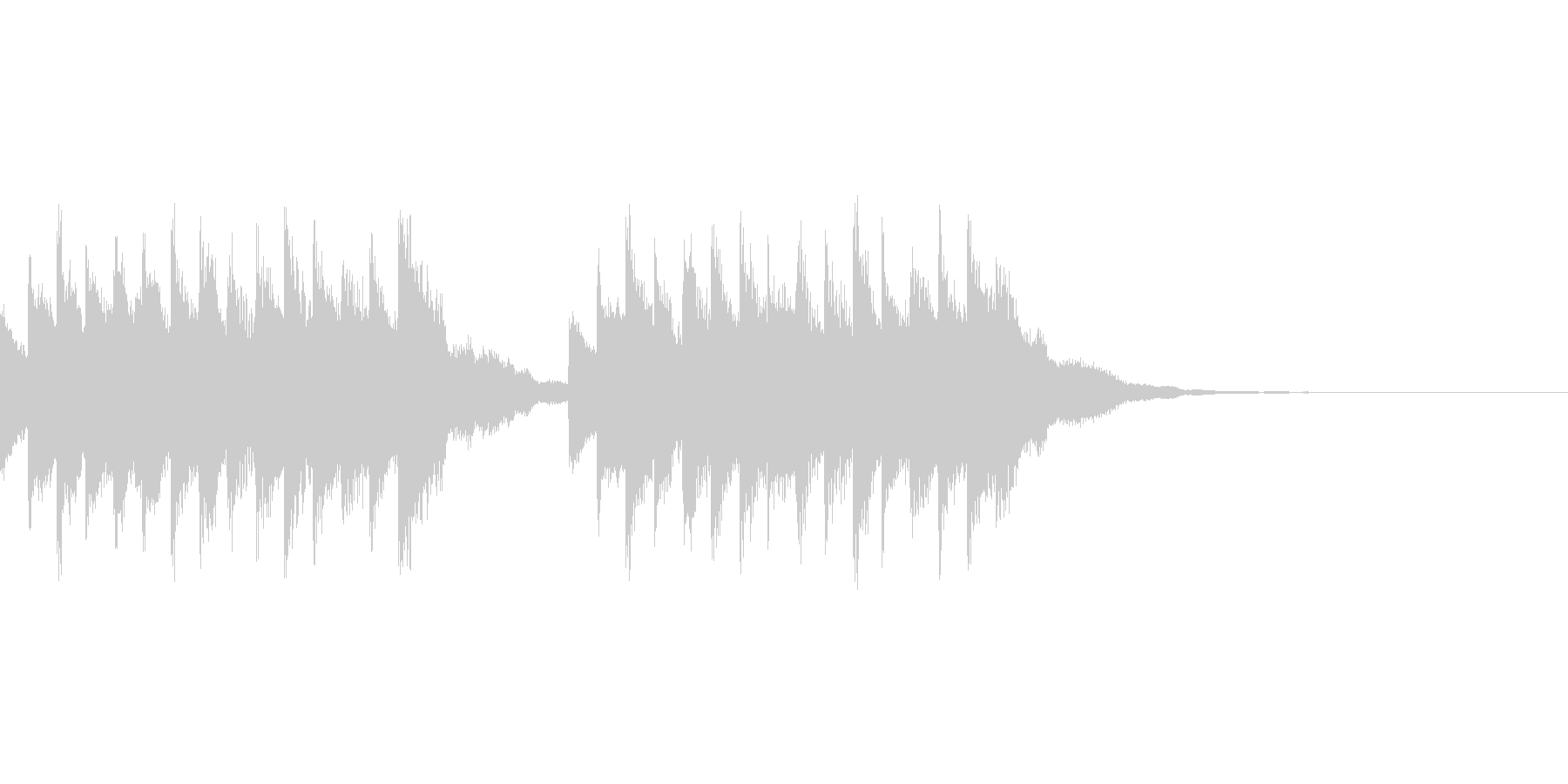着信音、お知らせ音、アラーム音の未再生の波形