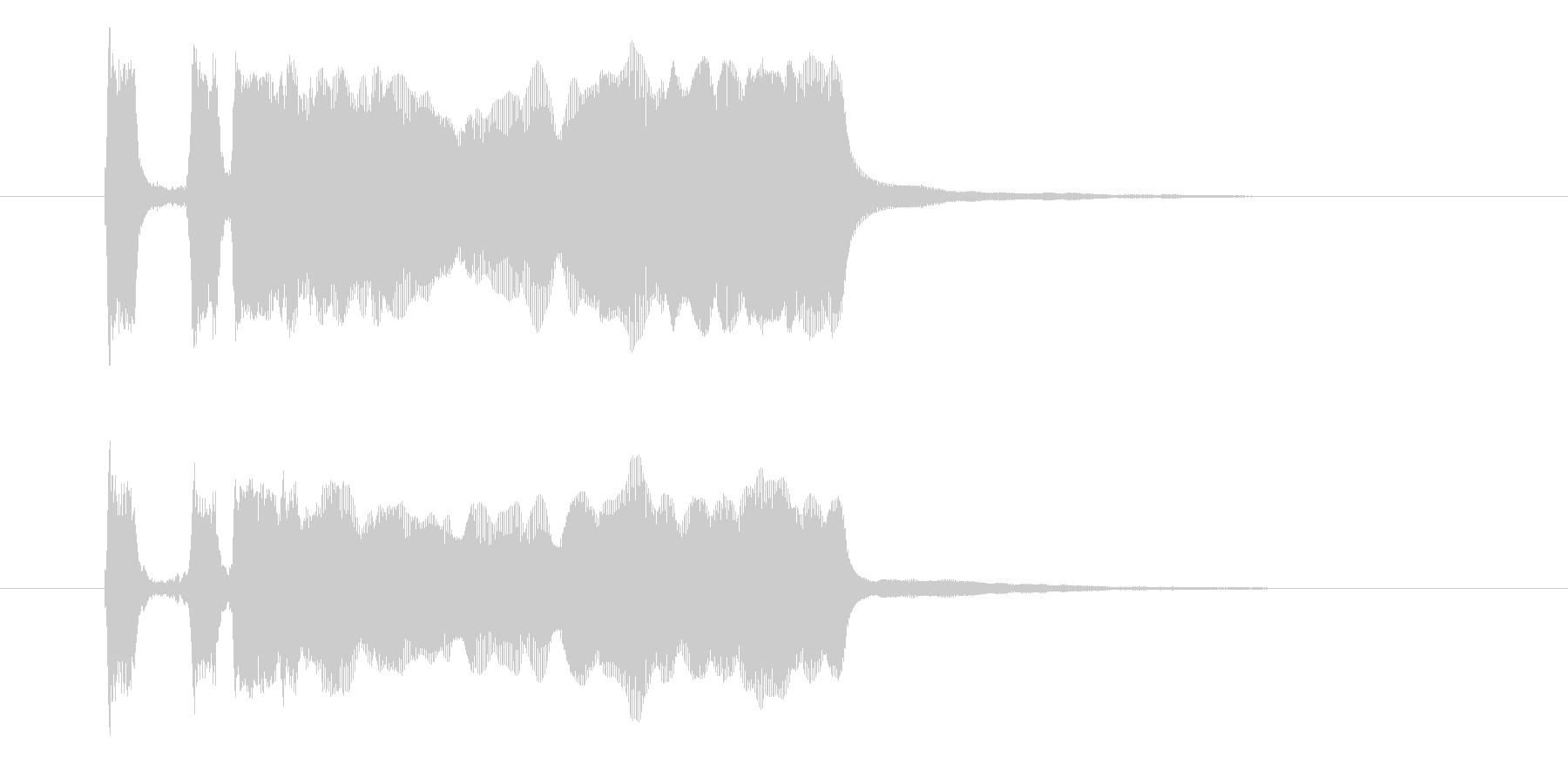 パッパパー(衝撃的な登場音)の未再生の波形