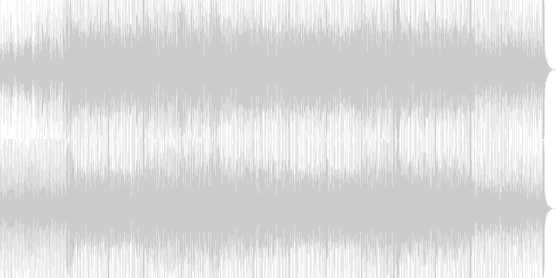 耳に残るリフが印象的なBGMの未再生の波形