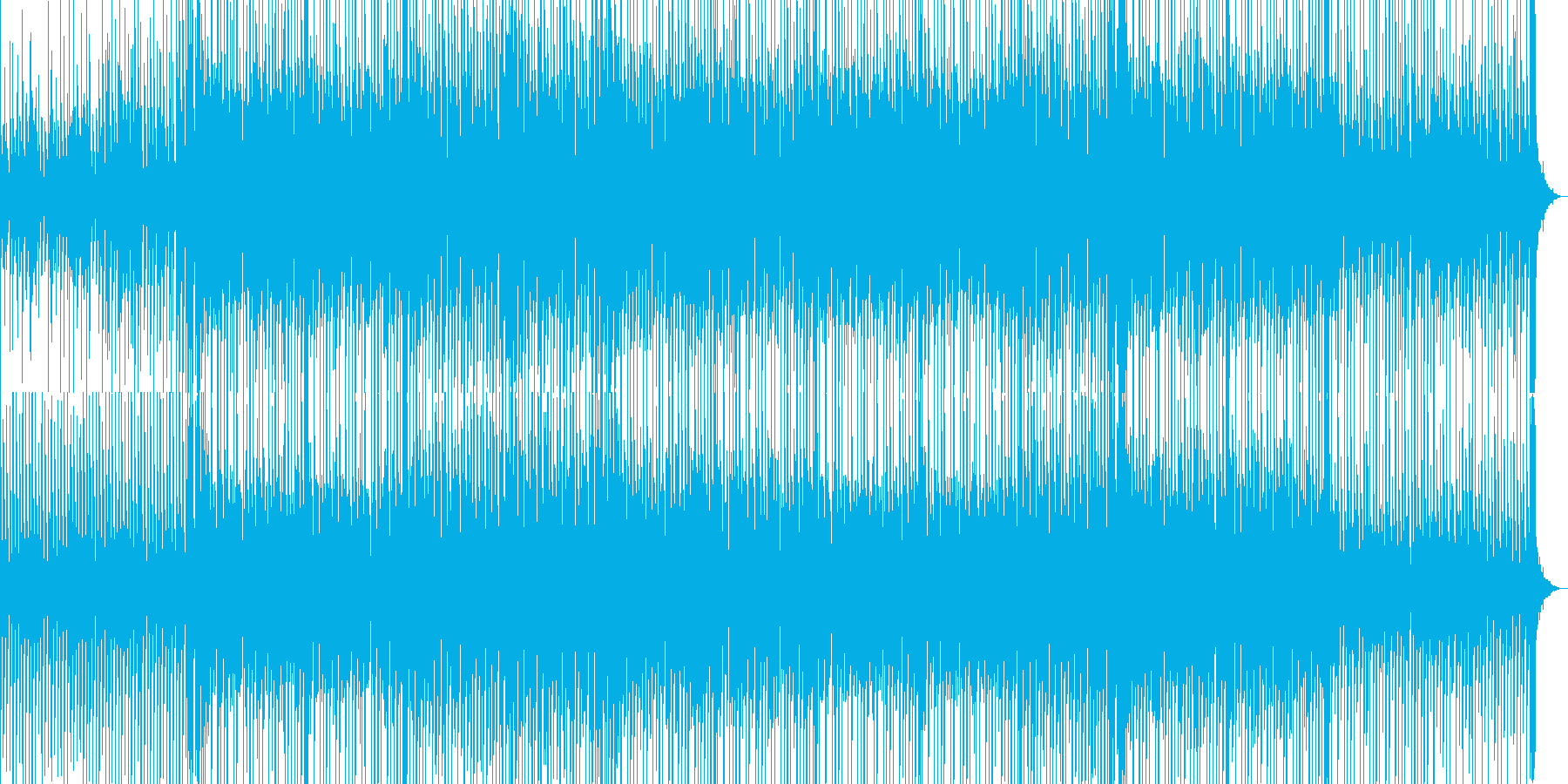 耳に残るリフが印象的なBGMの再生済みの波形
