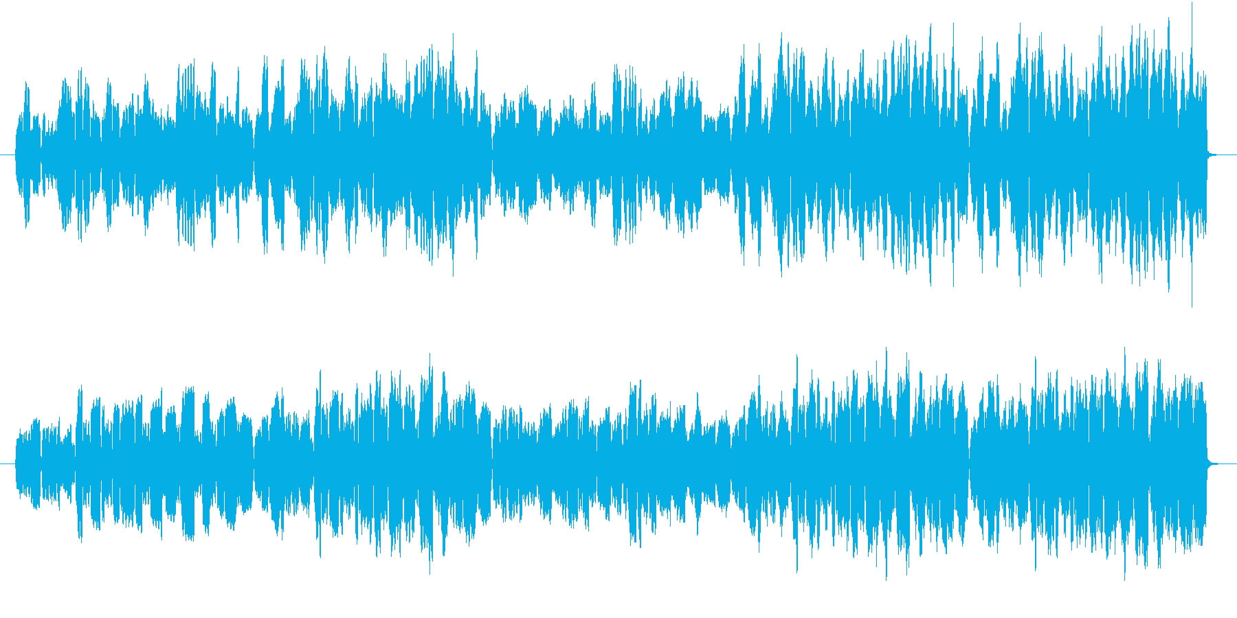 音色フルートのみでゆったりとした曲の再生済みの波形