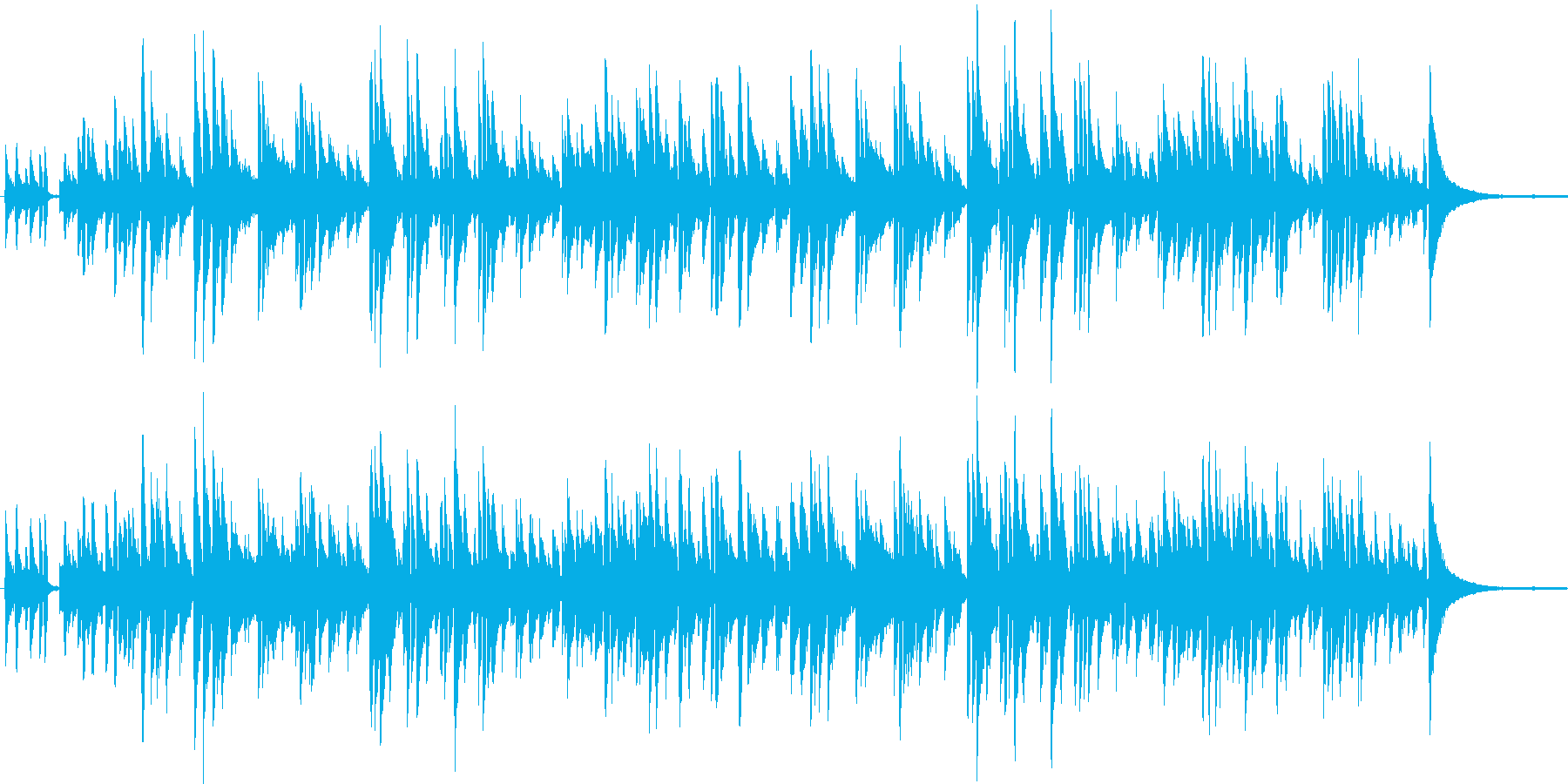ギターデュオによるヒーリング音楽です。の再生済みの波形