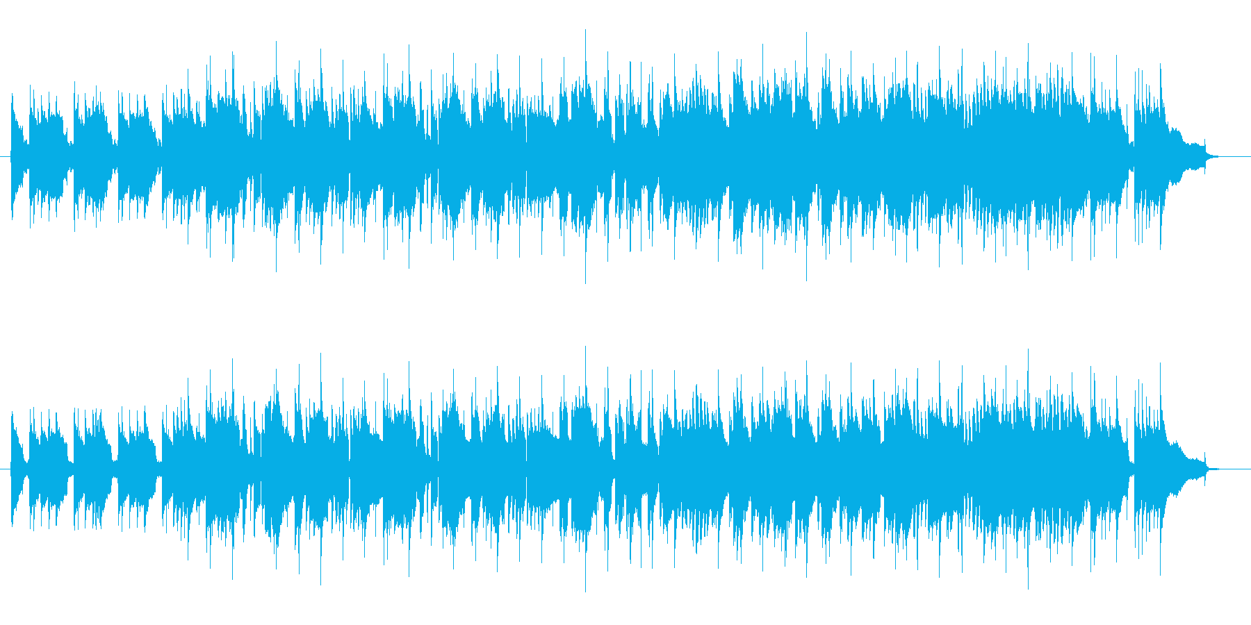 レトロなスローロックでサックスの曲の再生済みの波形