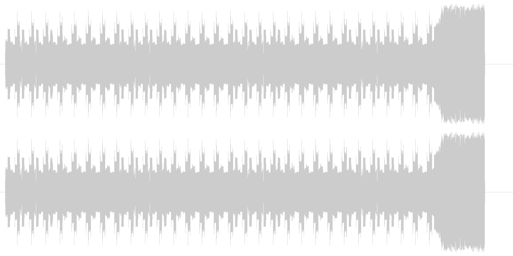警告やアラームを電子音で鳴らしたSEですの未再生の波形