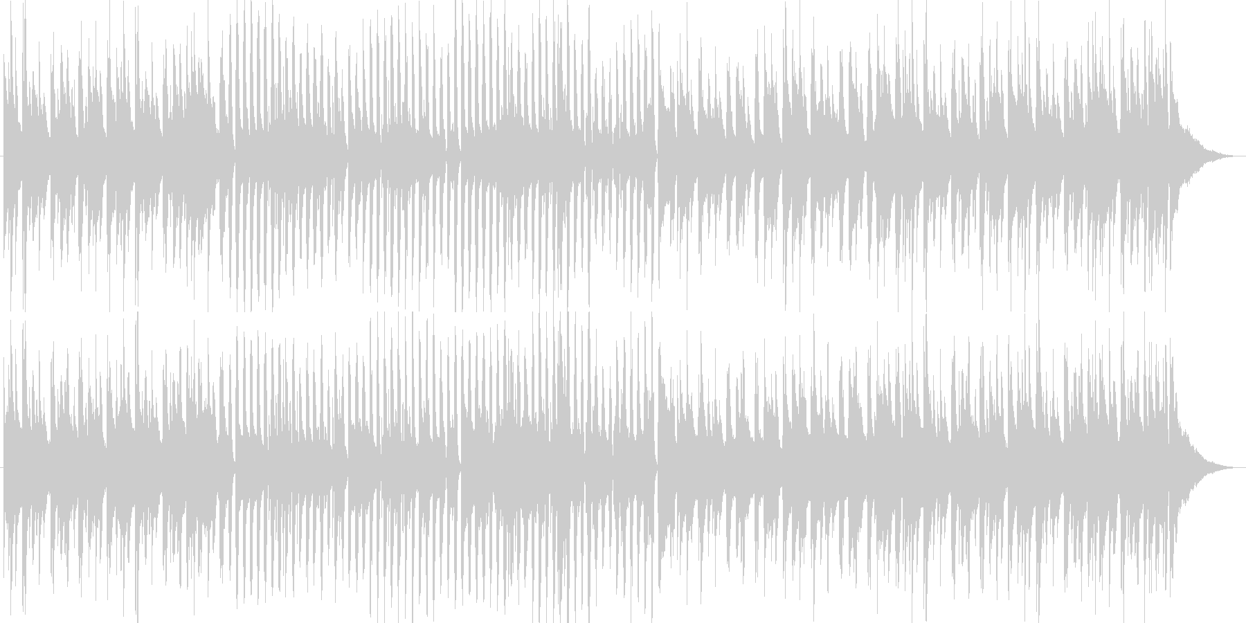 可愛くほのぼのとしたアコースティック曲の未再生の波形