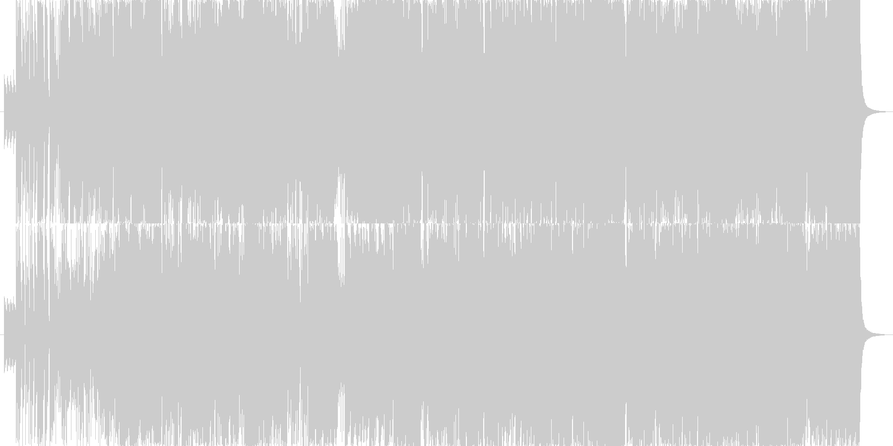キレイでかっこいいロック管弦楽の未再生の波形