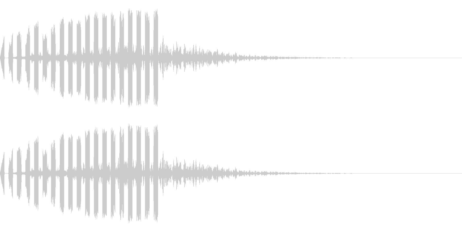 特撮にありそうな電子音の未再生の波形