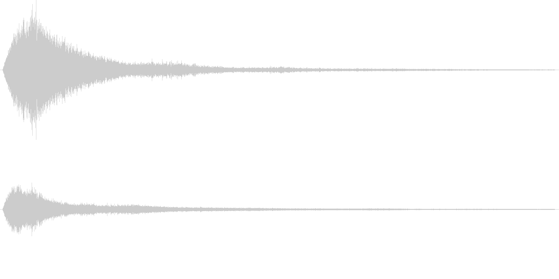 ワープ音(シュワワン)の未再生の波形