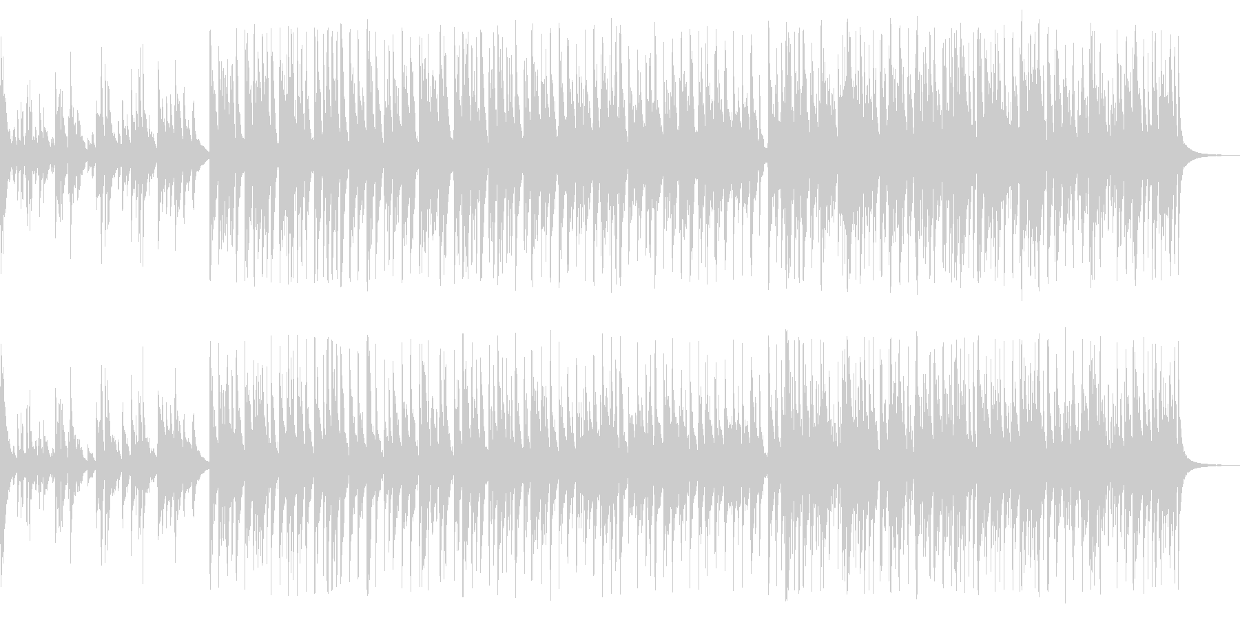 哀愁を感じる曲の未再生の波形