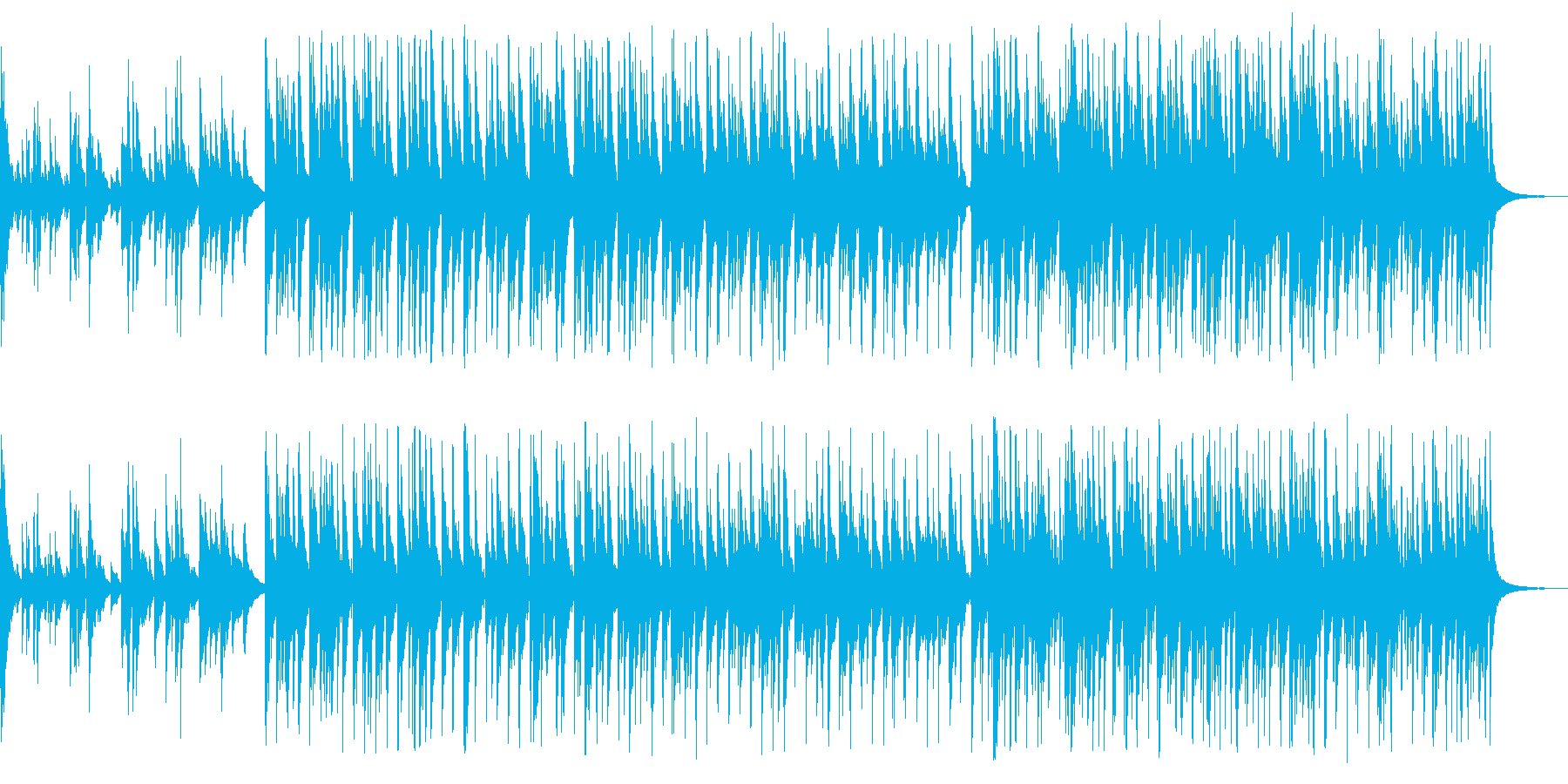 哀愁を感じる曲の再生済みの波形