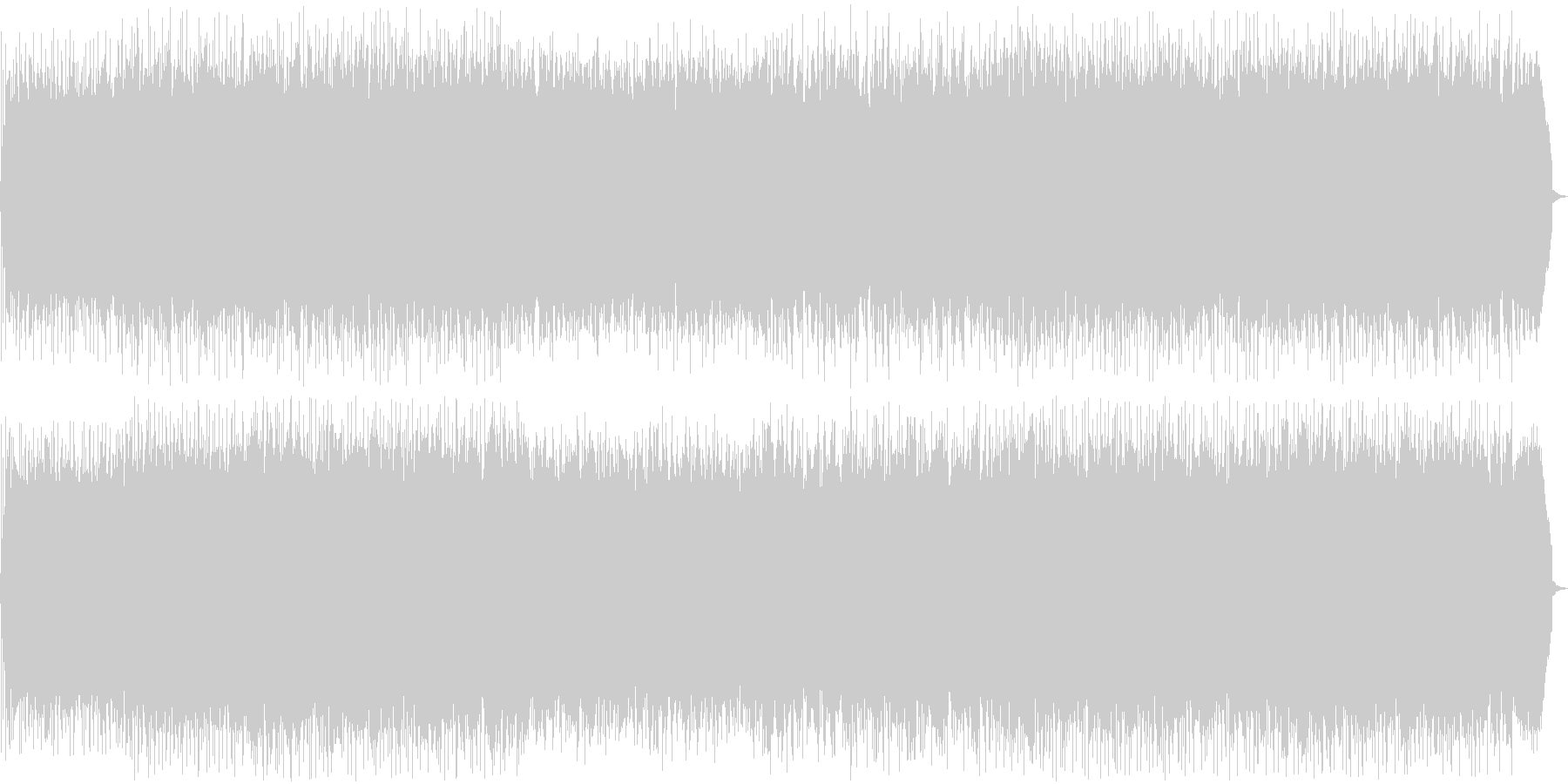 オープニング等にぴったりの明るい曲ですの未再生の波形