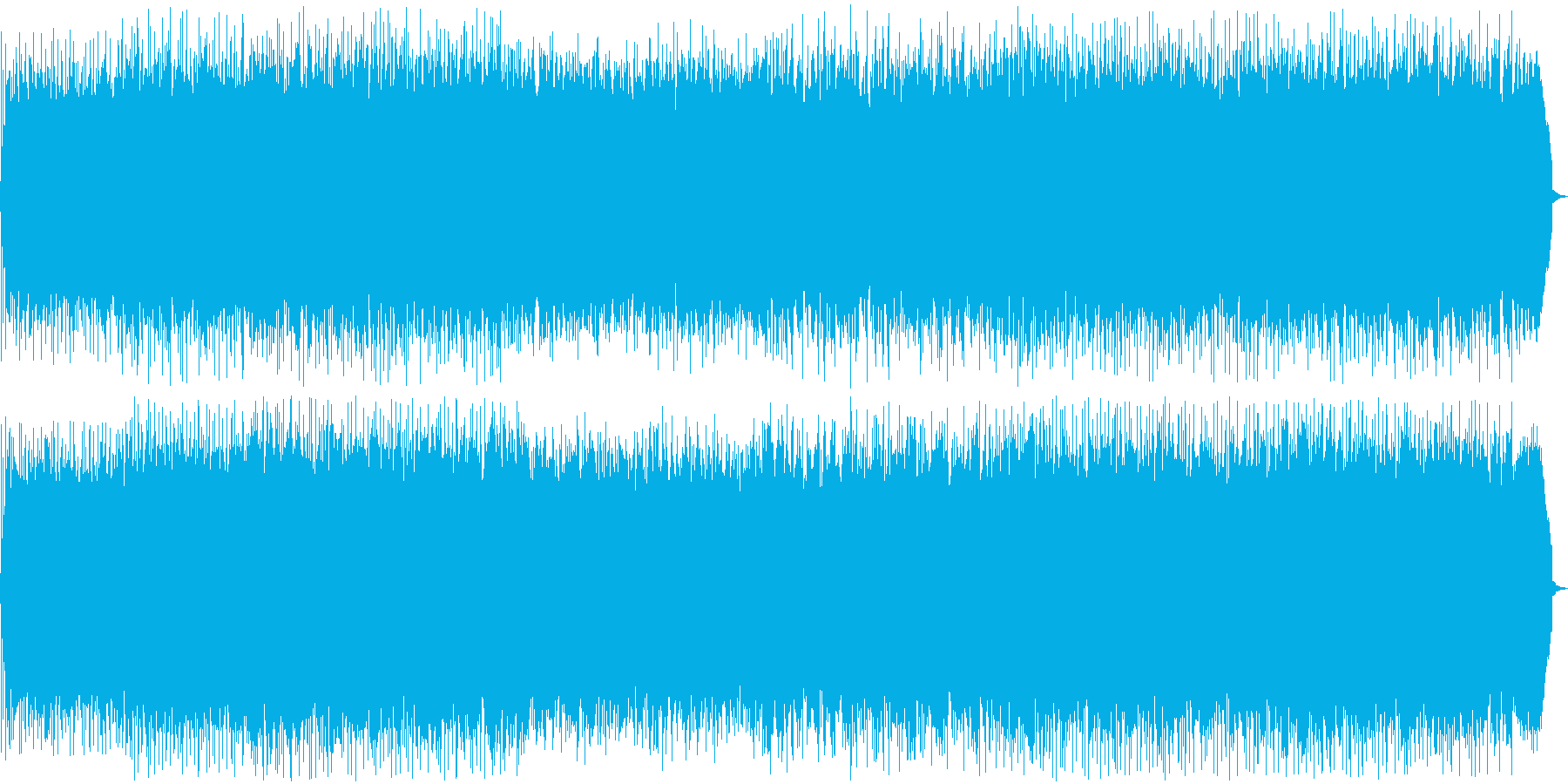 オープニング等にぴったりの明るい曲ですの再生済みの波形