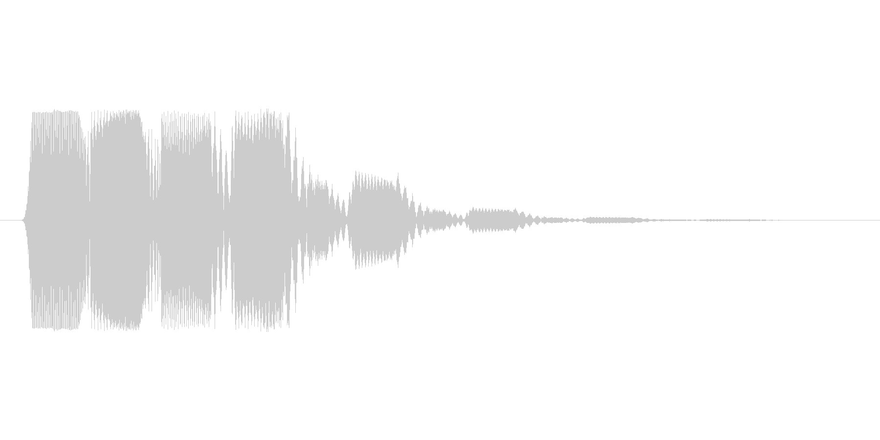 ファミコン風効果音決定音系です 18の未再生の波形