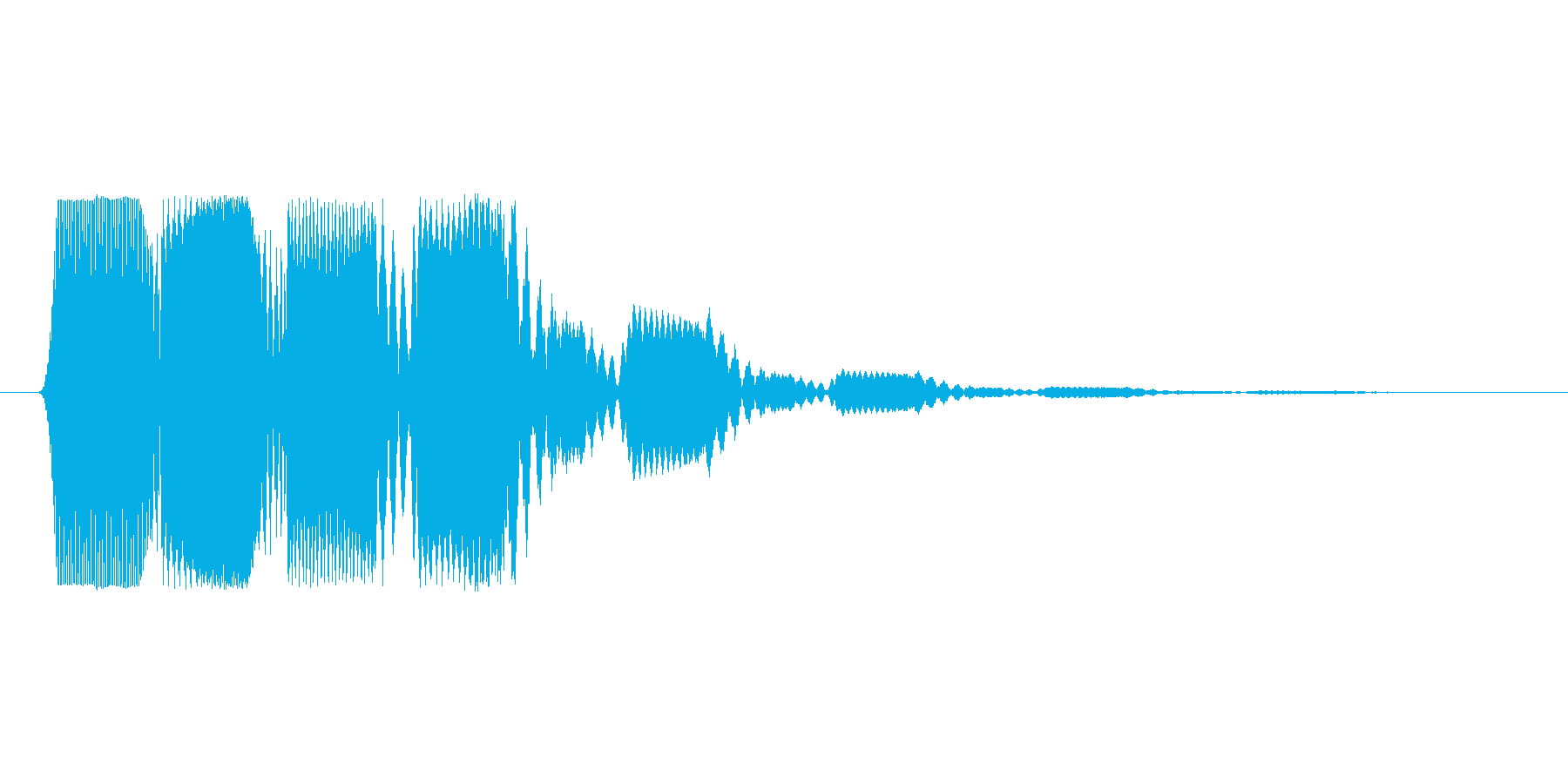 ファミコン風効果音決定音系です 18の再生済みの波形