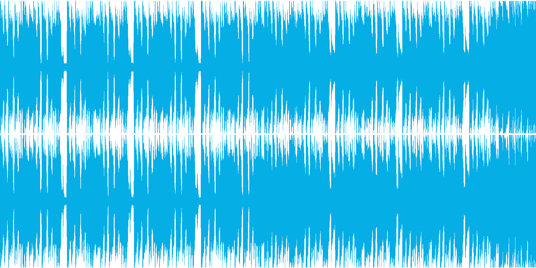 尾行を撒くシーンにあうBGM_1の再生済みの波形