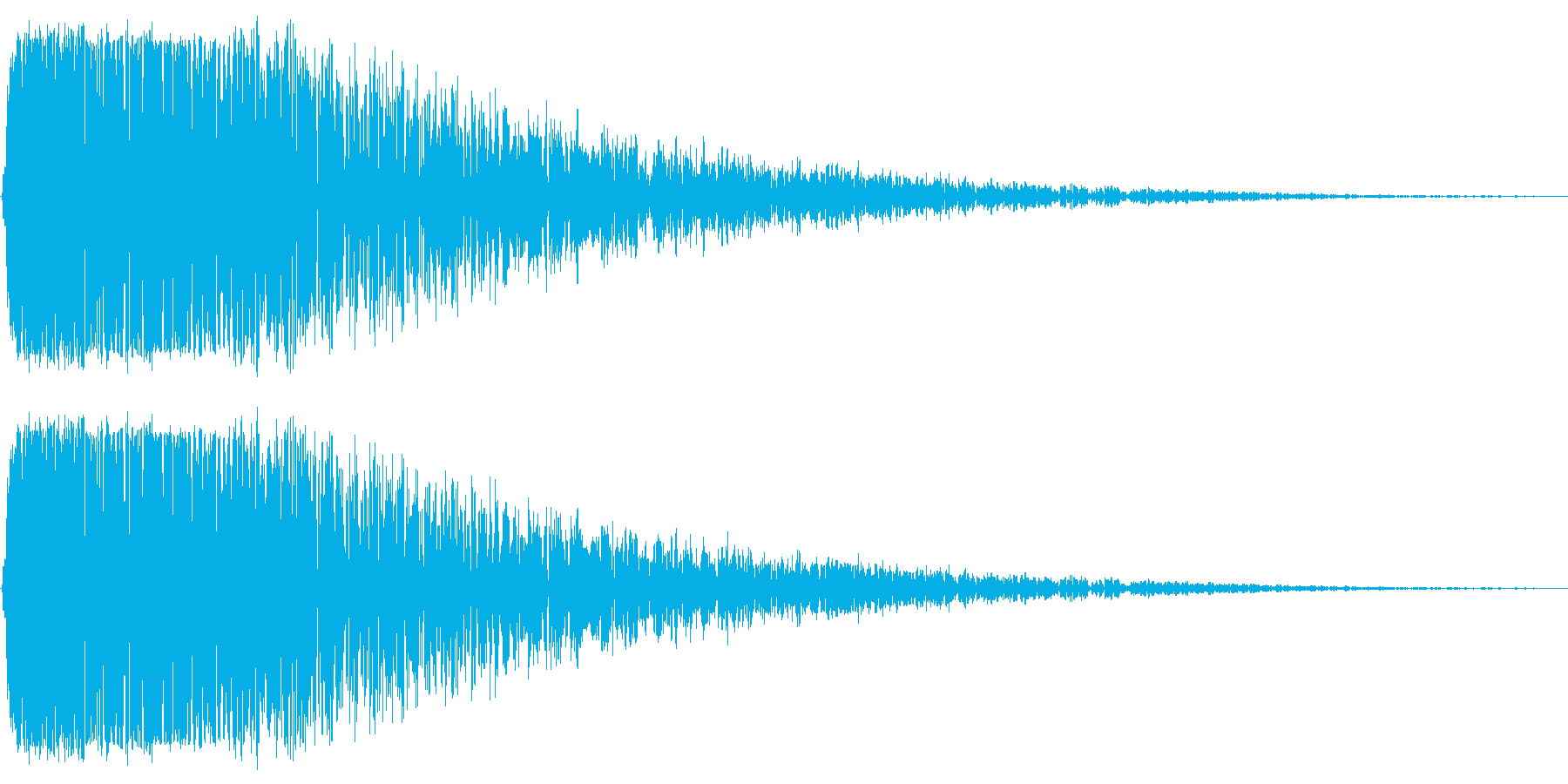 「転ぶ」「こける」コメディー系の効果音の再生済みの波形