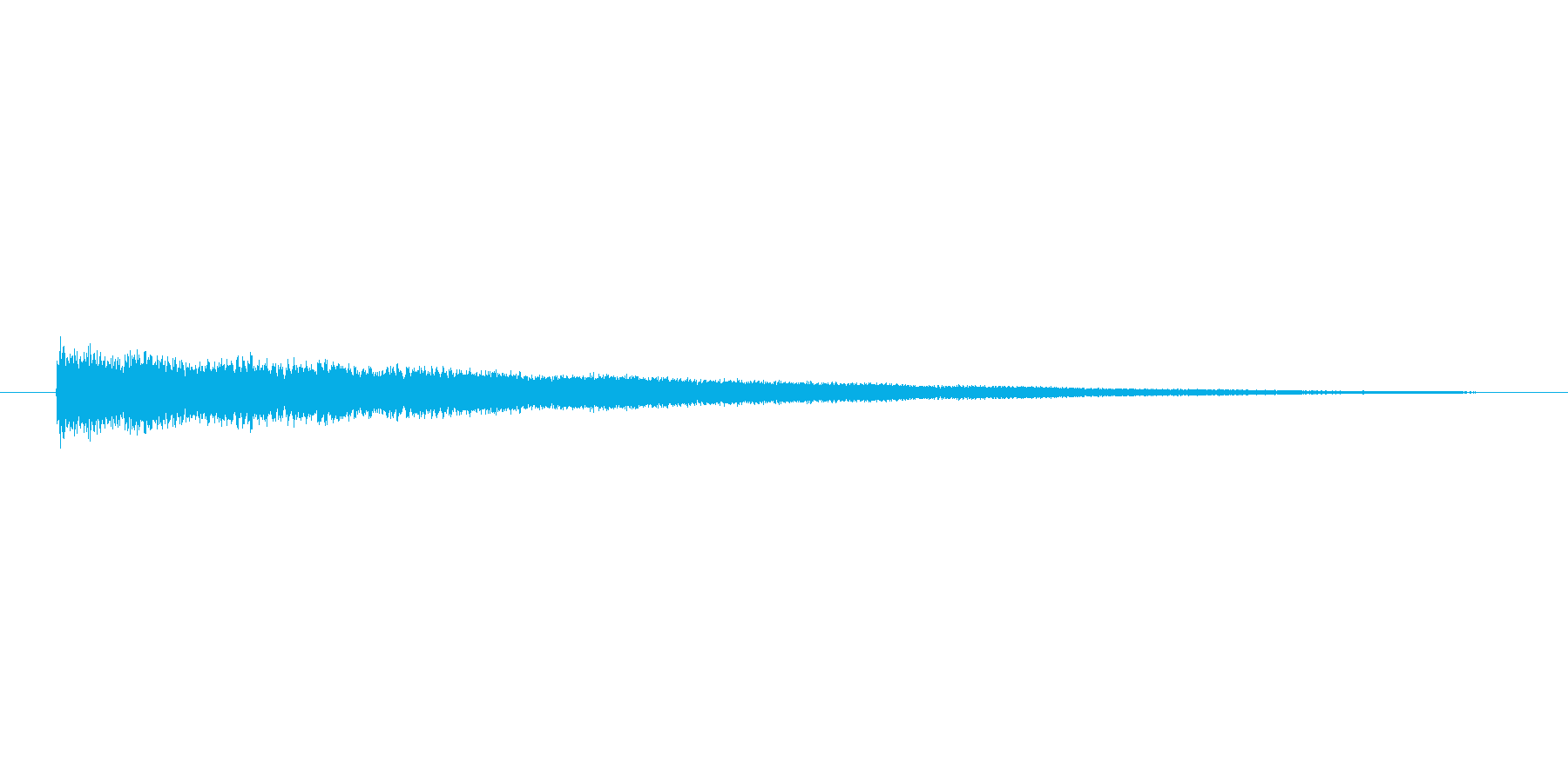 キーン(暗く響く)の再生済みの波形