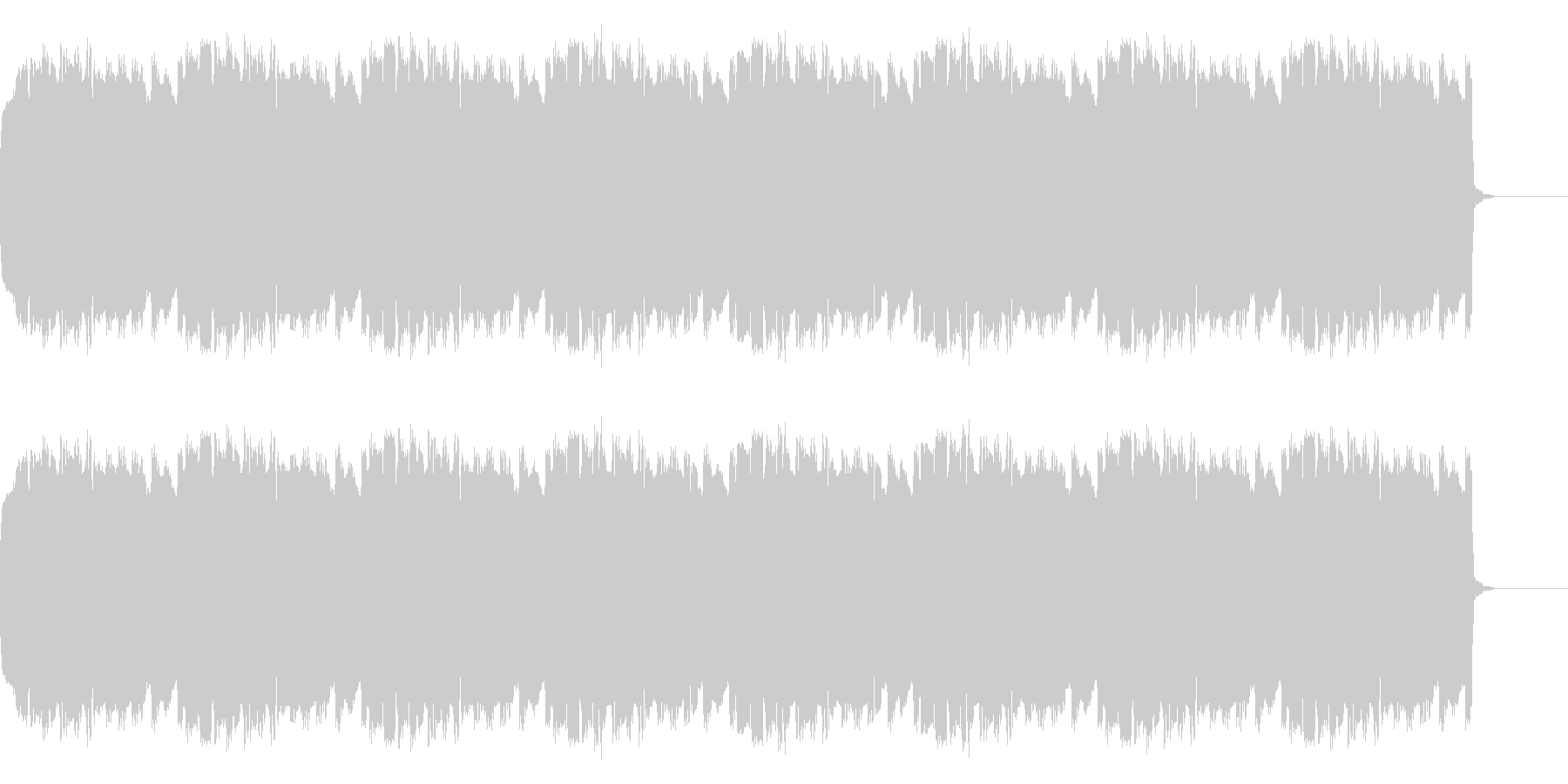 明るい響きのアラーム音の未再生の波形