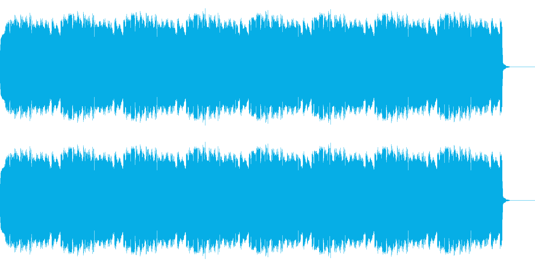 明るい響きのアラーム音の再生済みの波形