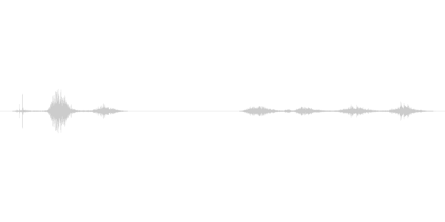 ペンで紙にさらさらと文字を書く音です。の未再生の波形