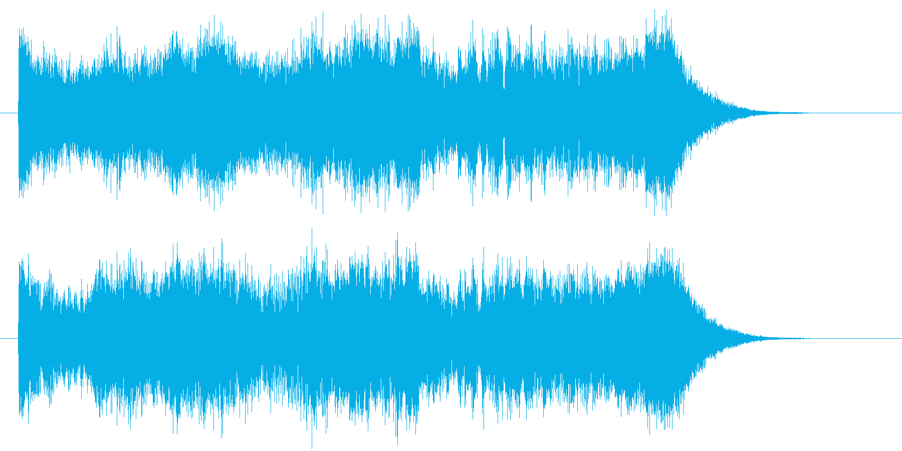 激しくてかっこいい戦闘曲の再生済みの波形