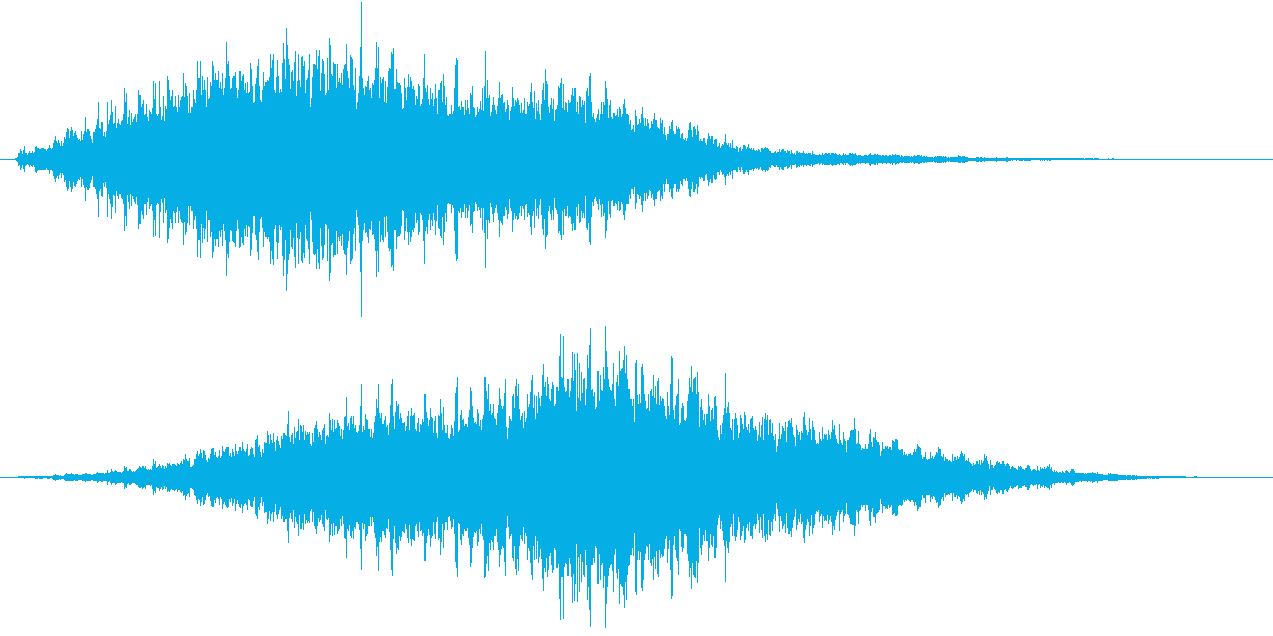 音侍SE「フルフル〜」重めな振り鈴L-Rの再生済みの波形