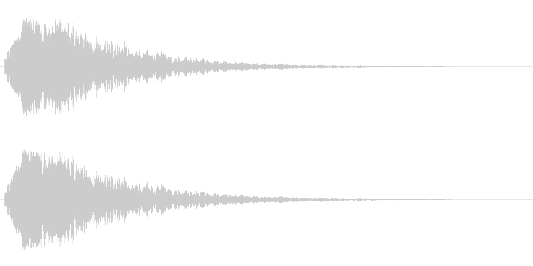 タッチ音 (シャキーン)の未再生の波形