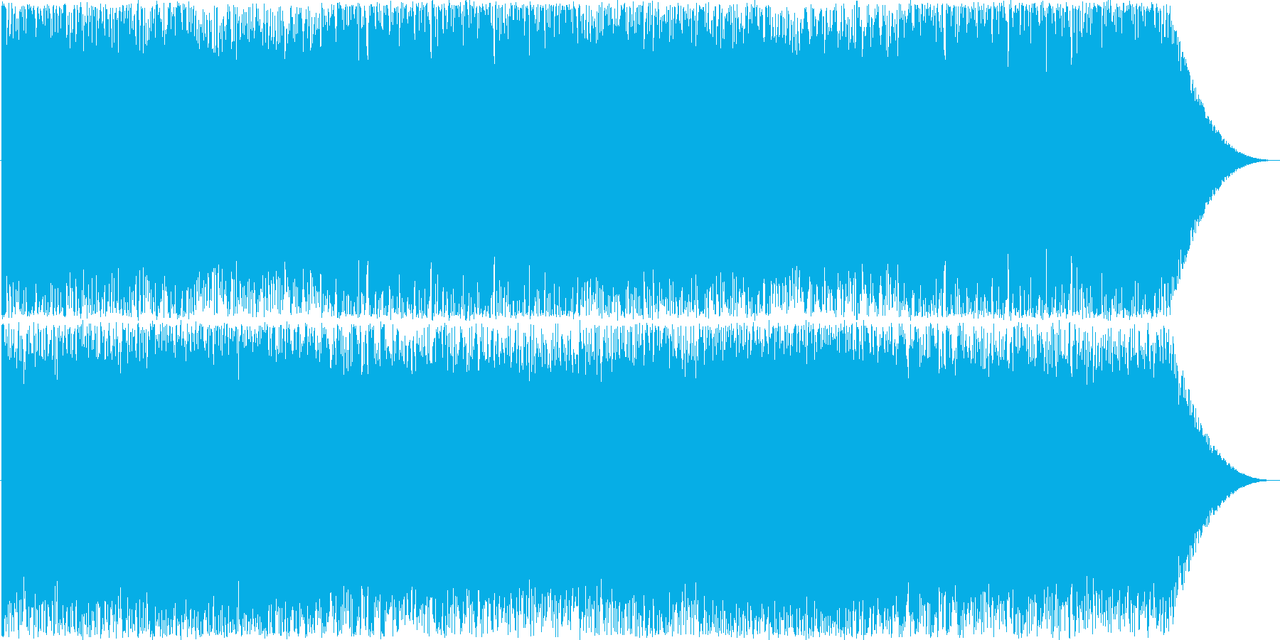 ヘヴィなデジロックの再生済みの波形