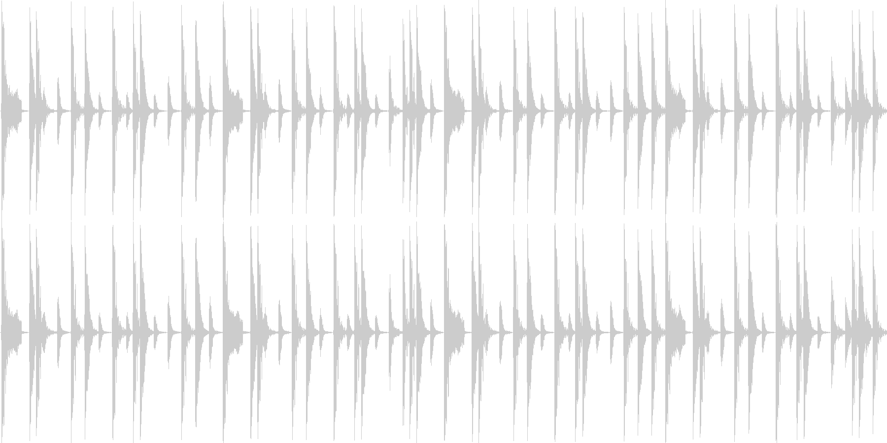 ロックのドラムをイメージした楽曲です。の未再生の波形
