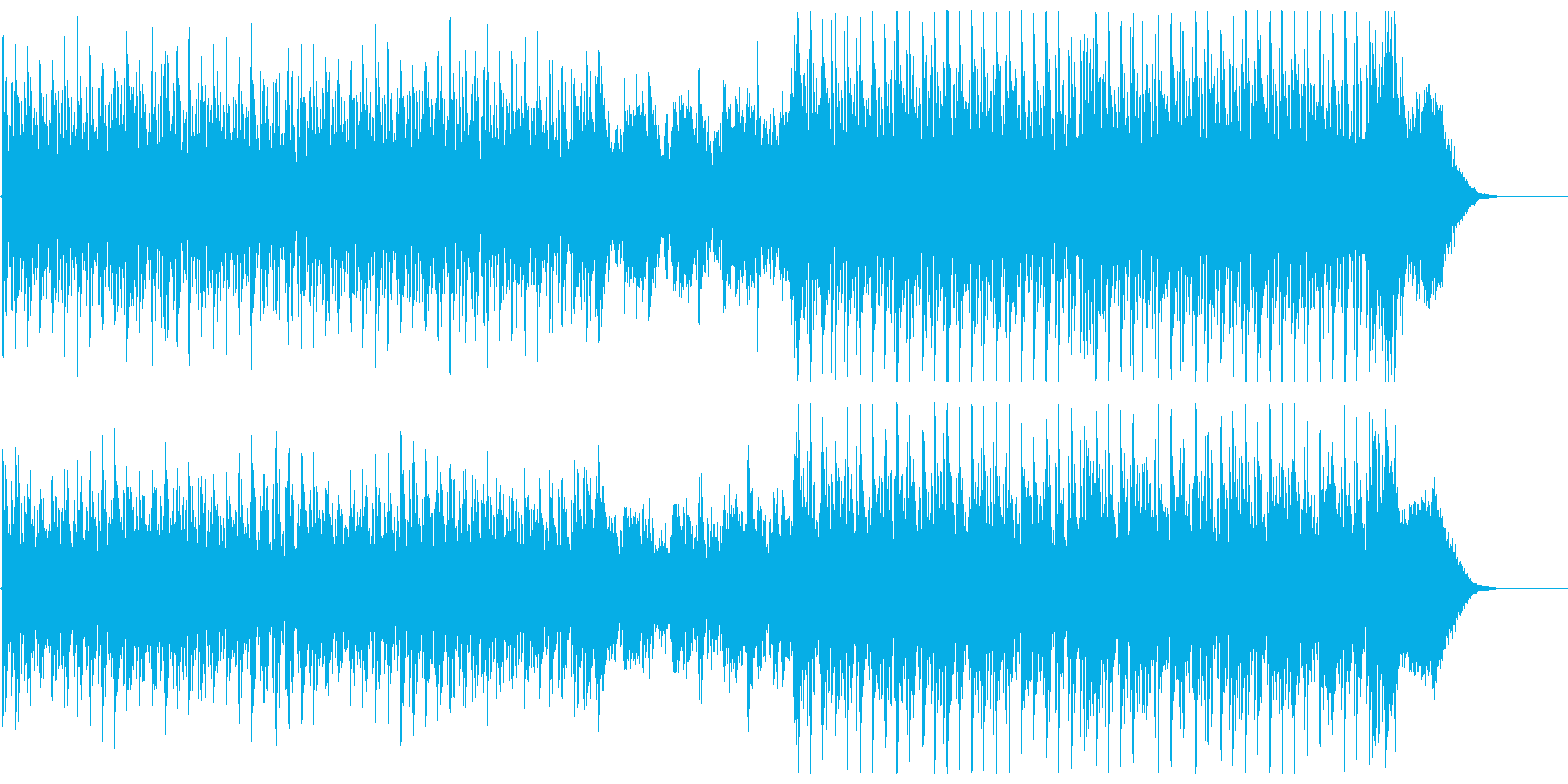 気高さと疾走感を描くクラシック曲の再生済みの波形