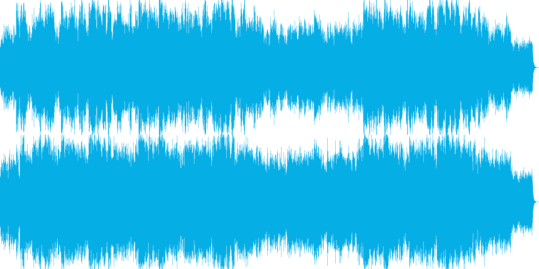 切なく響く癒しのバイオリンとシンセの融合の再生済みの波形