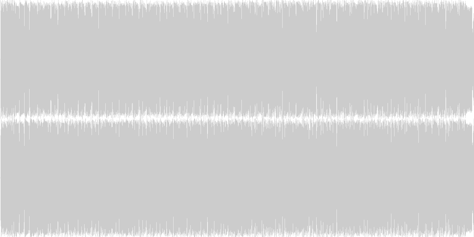 Gabbaで激しい感じを出しつつもメロ…の未再生の波形