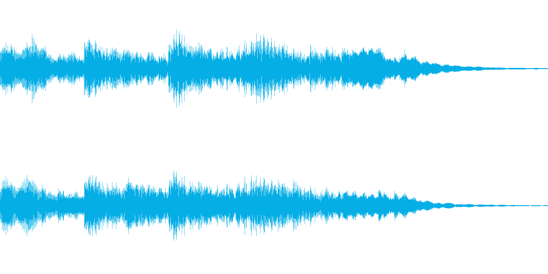不気味で恐い感じ・ホラー系の音素材ですの再生済みの波形
