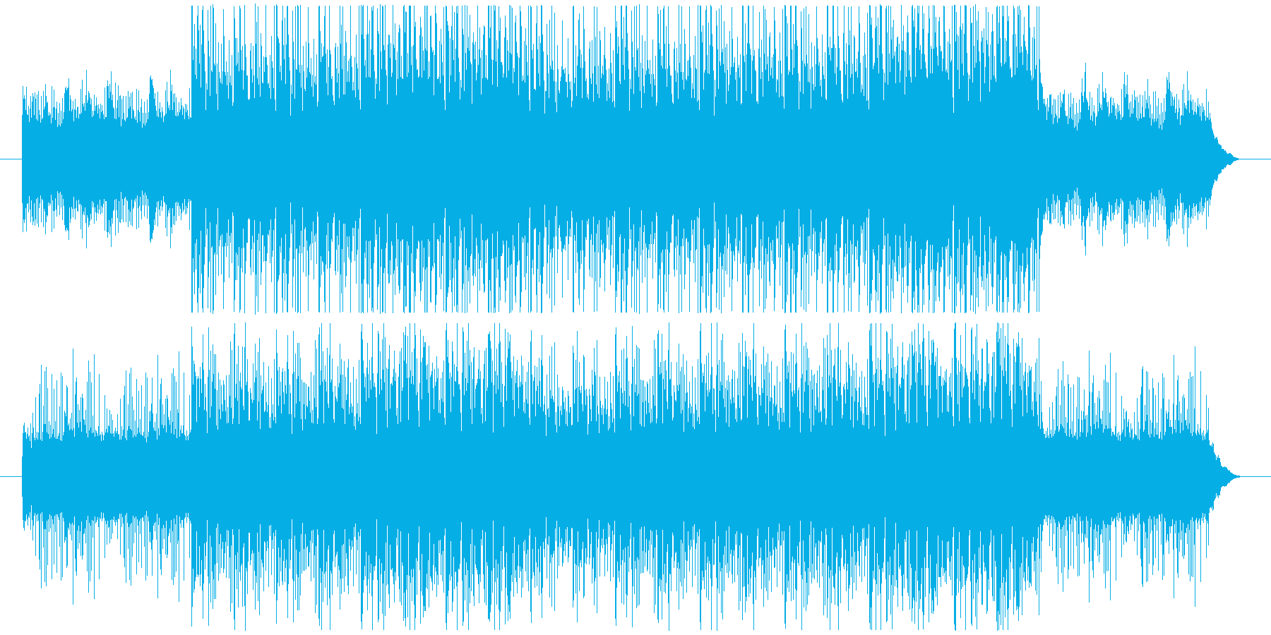 パーカッションによるダークなBGMの再生済みの波形