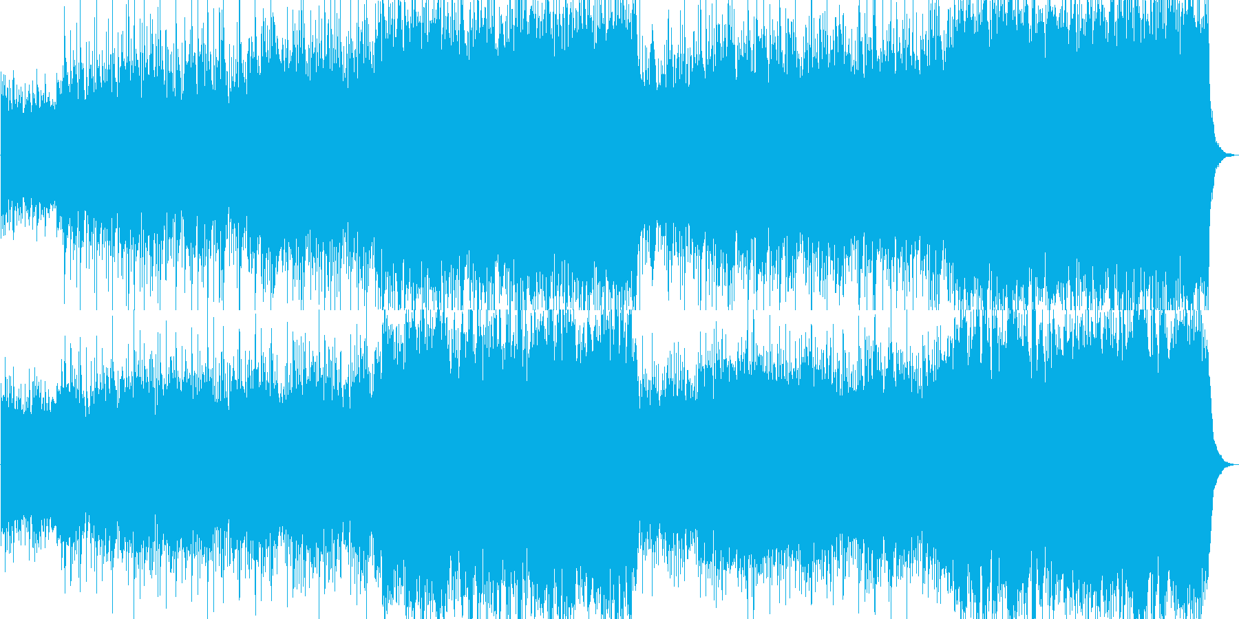 力強い民族調パーカッションの勇ましい曲の再生済みの波形
