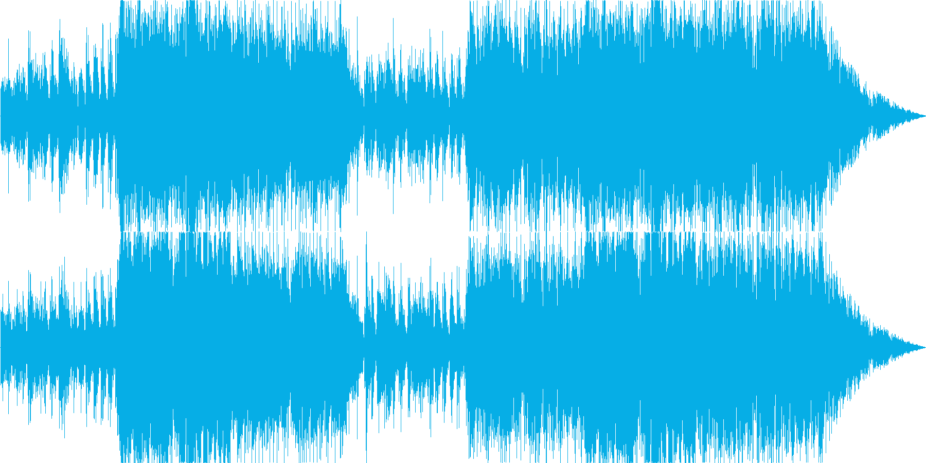 哀愁のあるスローなシンセの曲の再生済みの波形