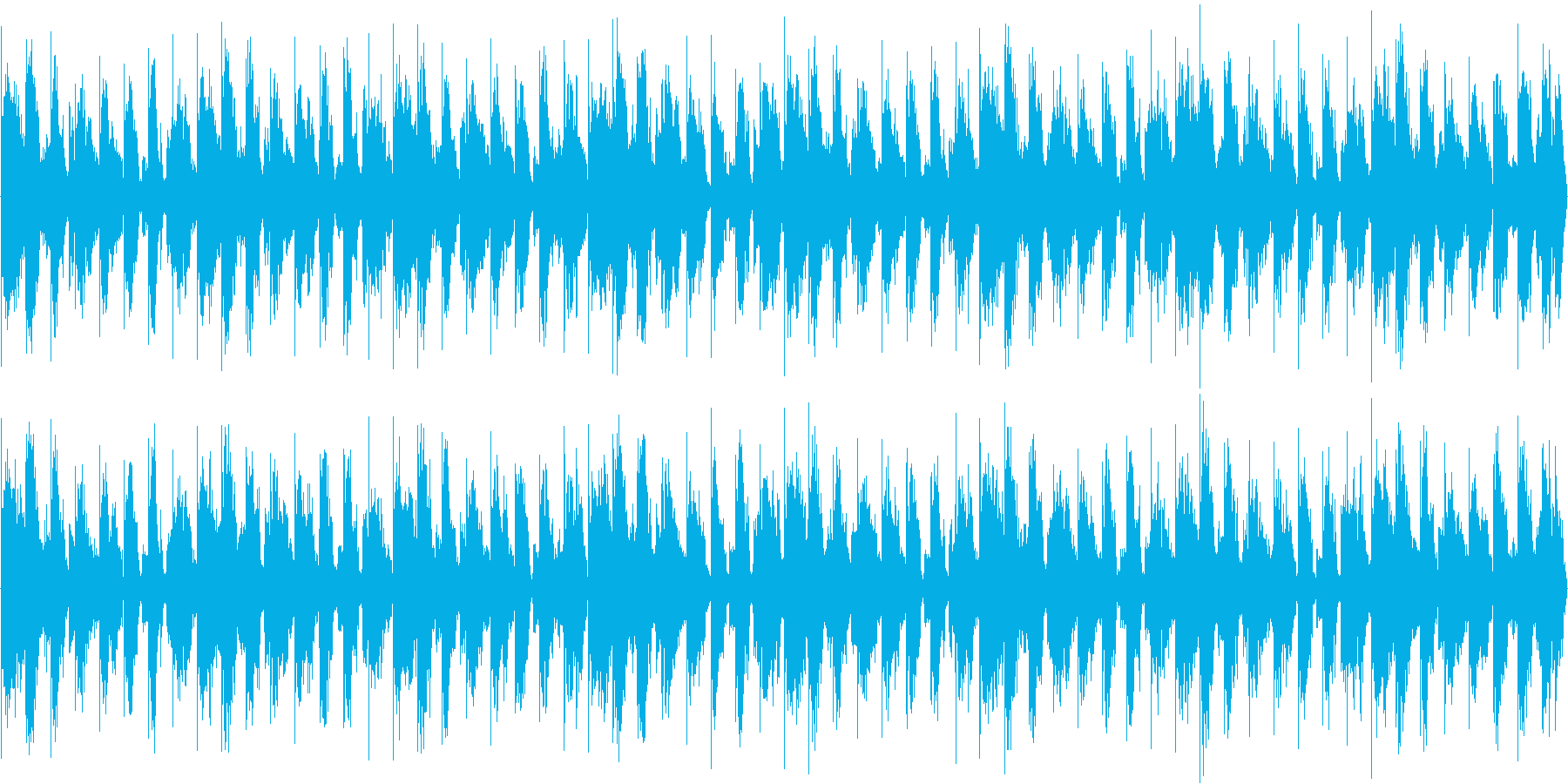 ハウスのリズムを強調した楽曲です。の再生済みの波形