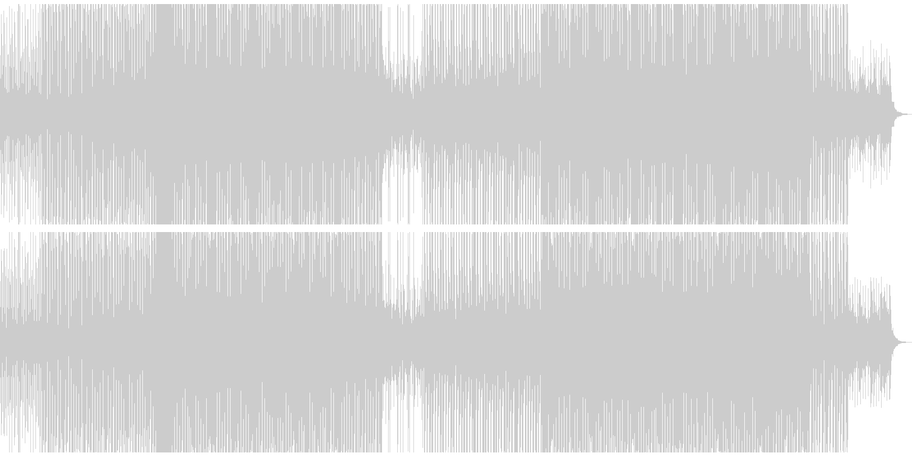 EDMクラブ系ダンスミュージック3の未再生の波形