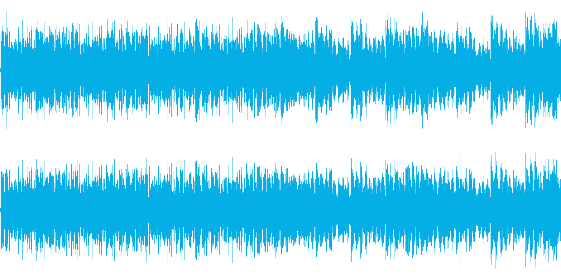 戦闘シーンを意識したストリングス中心の曲の再生済みの波形