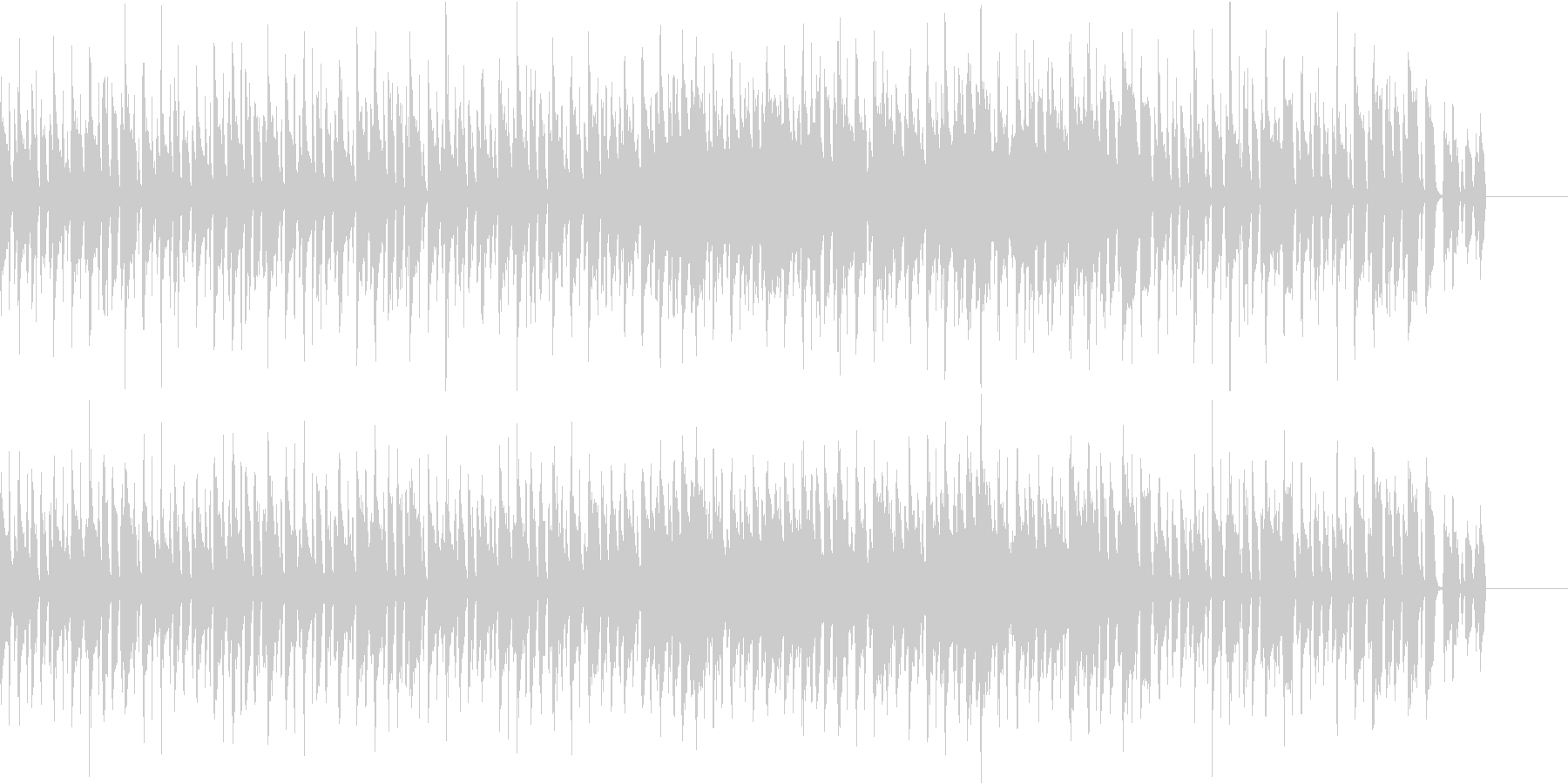 アコギ主体のポップで楽しい曲の未再生の波形