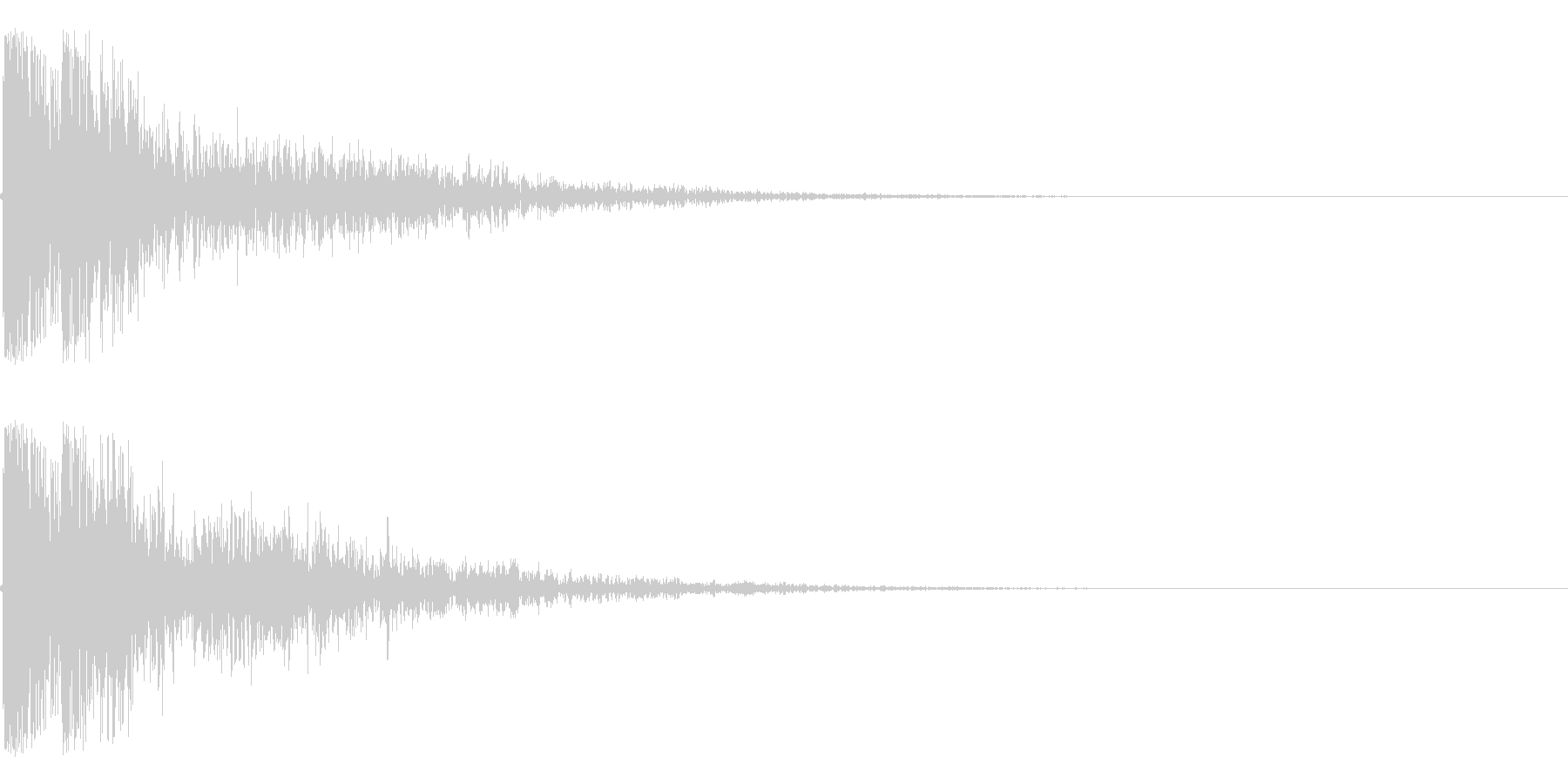 カコーンという余韻短めの木の和風SEですの未再生の波形