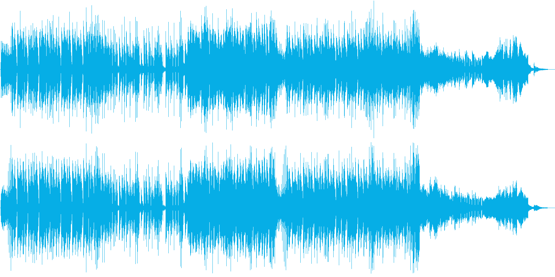 かわいい動物をイメージしたポップなBGMの再生済みの波形