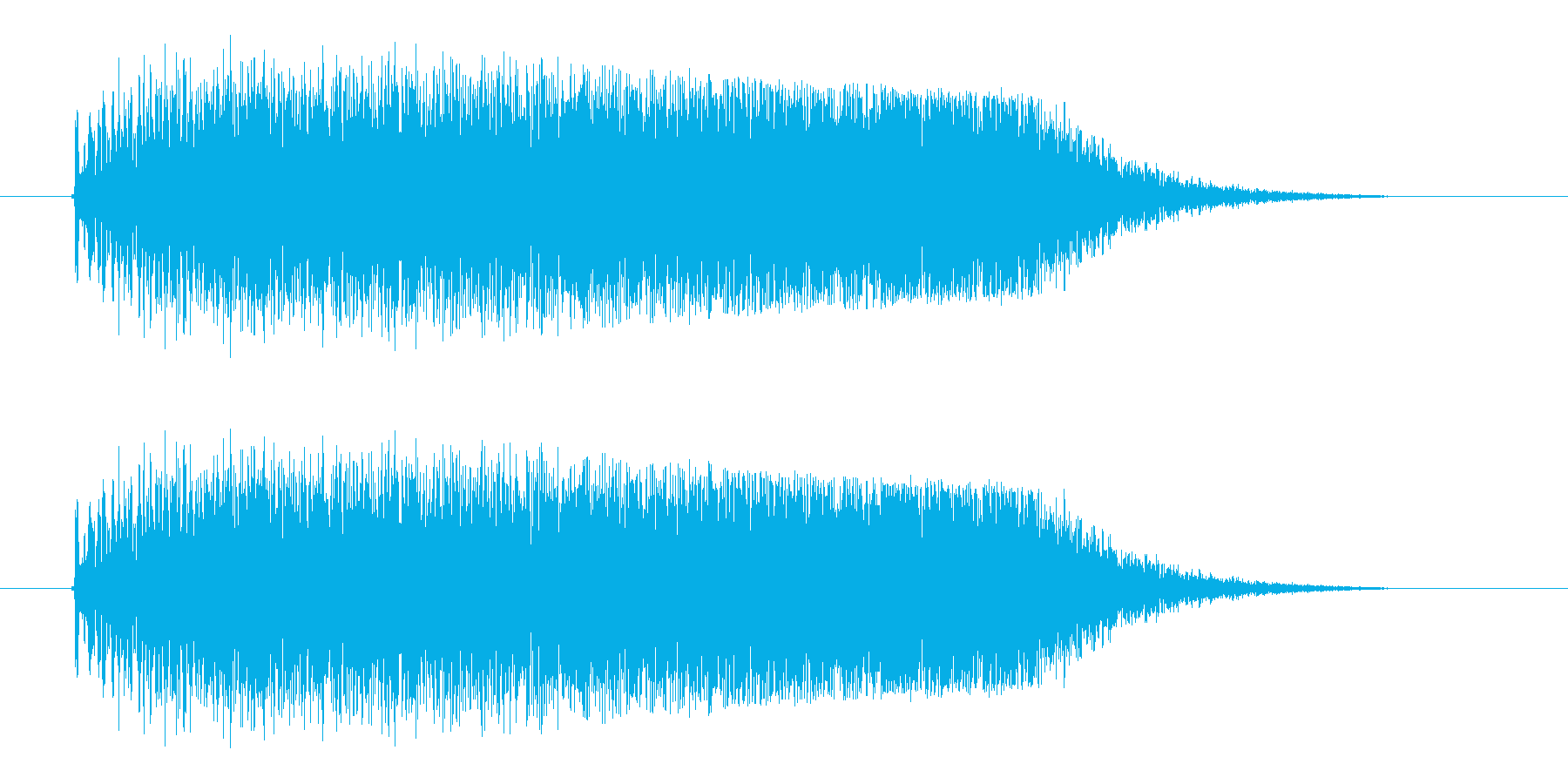 プロペラが回転する音(宇宙、飛ぶ)の再生済みの波形
