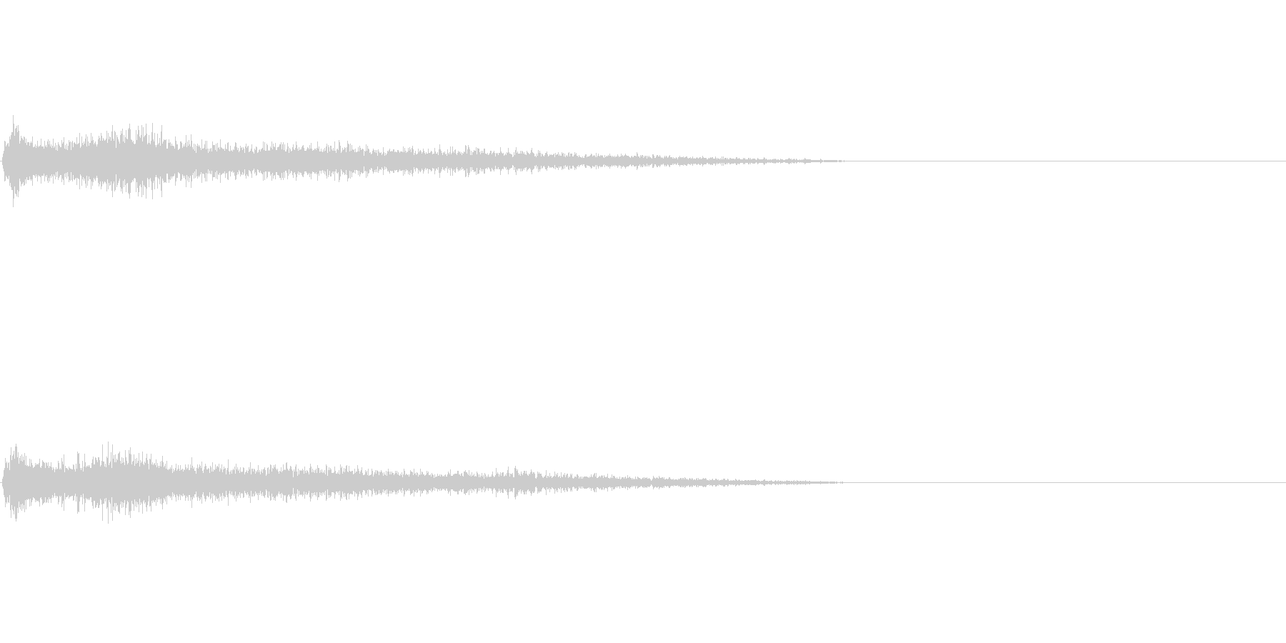 Aマイナー インパクト音 衝撃音の未再生の波形